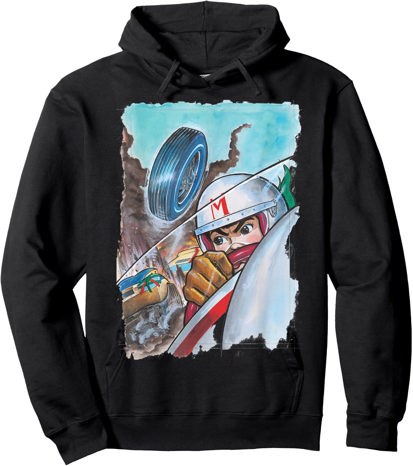 Manga Speed Racer Crash Hoodie - Hoodie | Black