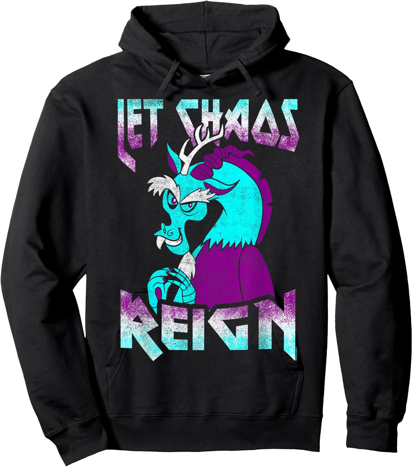 My Little Pony: Friendship Is Magic Let Chaos Reign Vintage Hoodie - Hoodie | Black