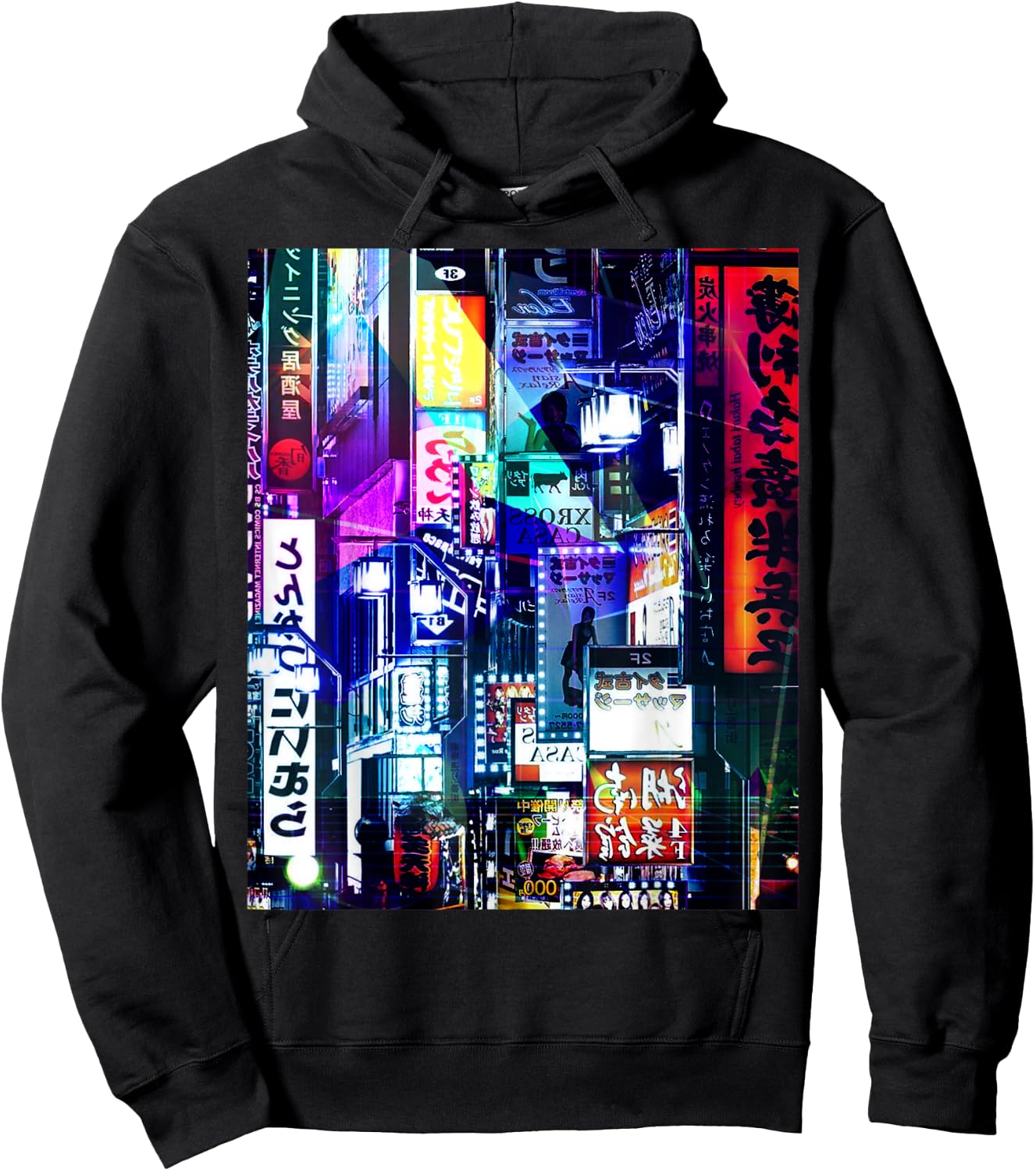 Shibuya Tokyo night Japan trip Hoodie - Hoodie | Black