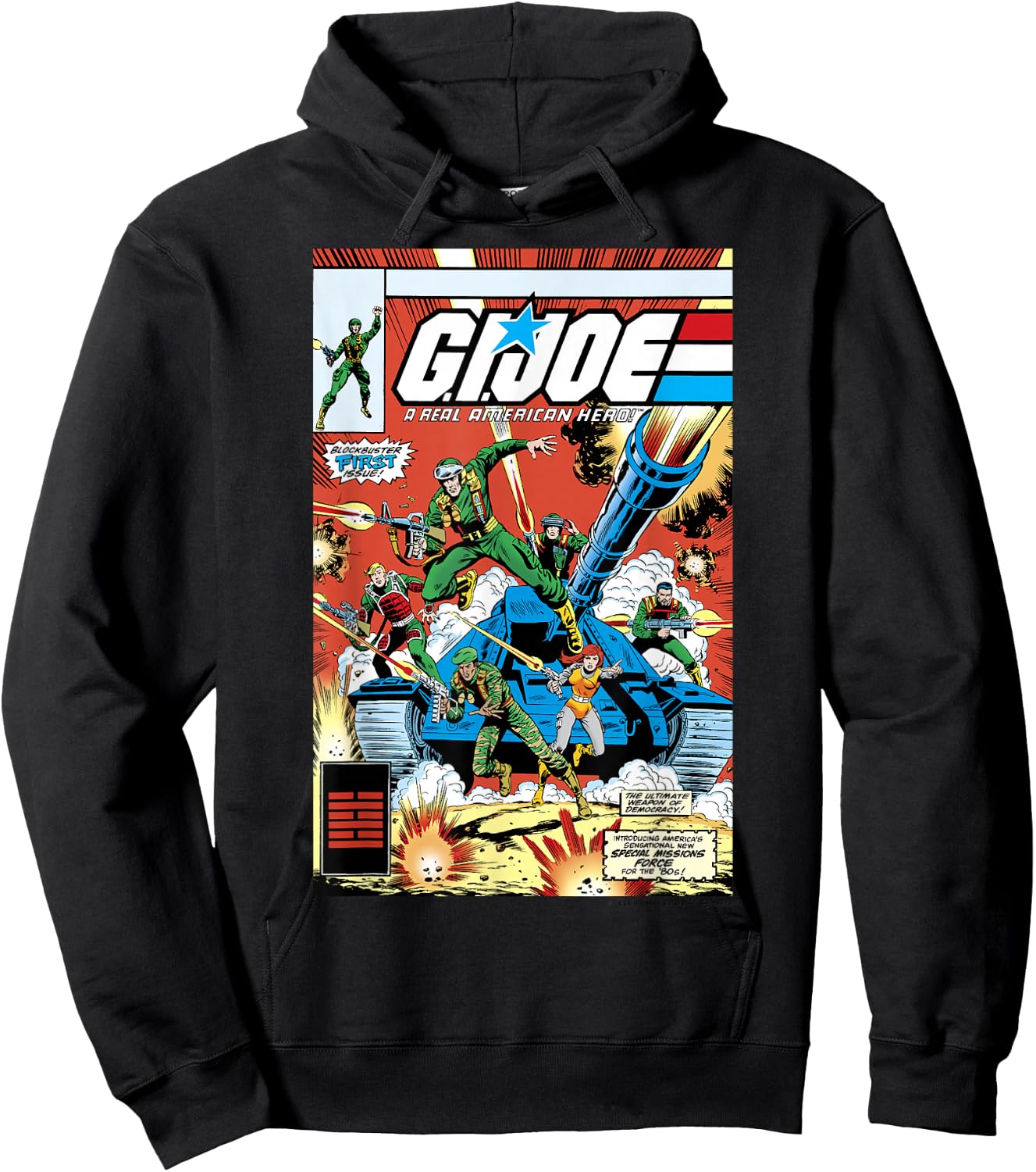 G.I. Joe A Real American Hero Comic Book Cover Small Hoodie - Hoodie | Black