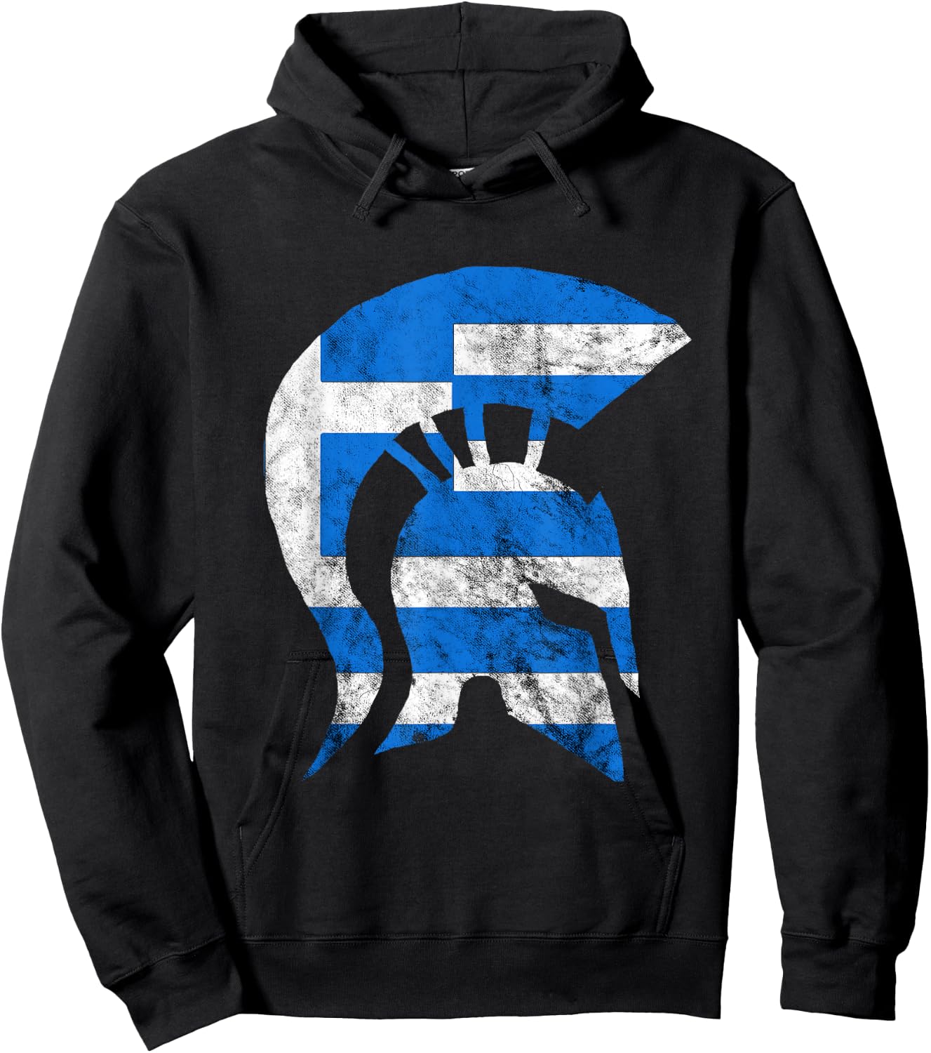Greek Spartan Gladiators Helmet Greece Sparta Hoodie - Hoodie | Black