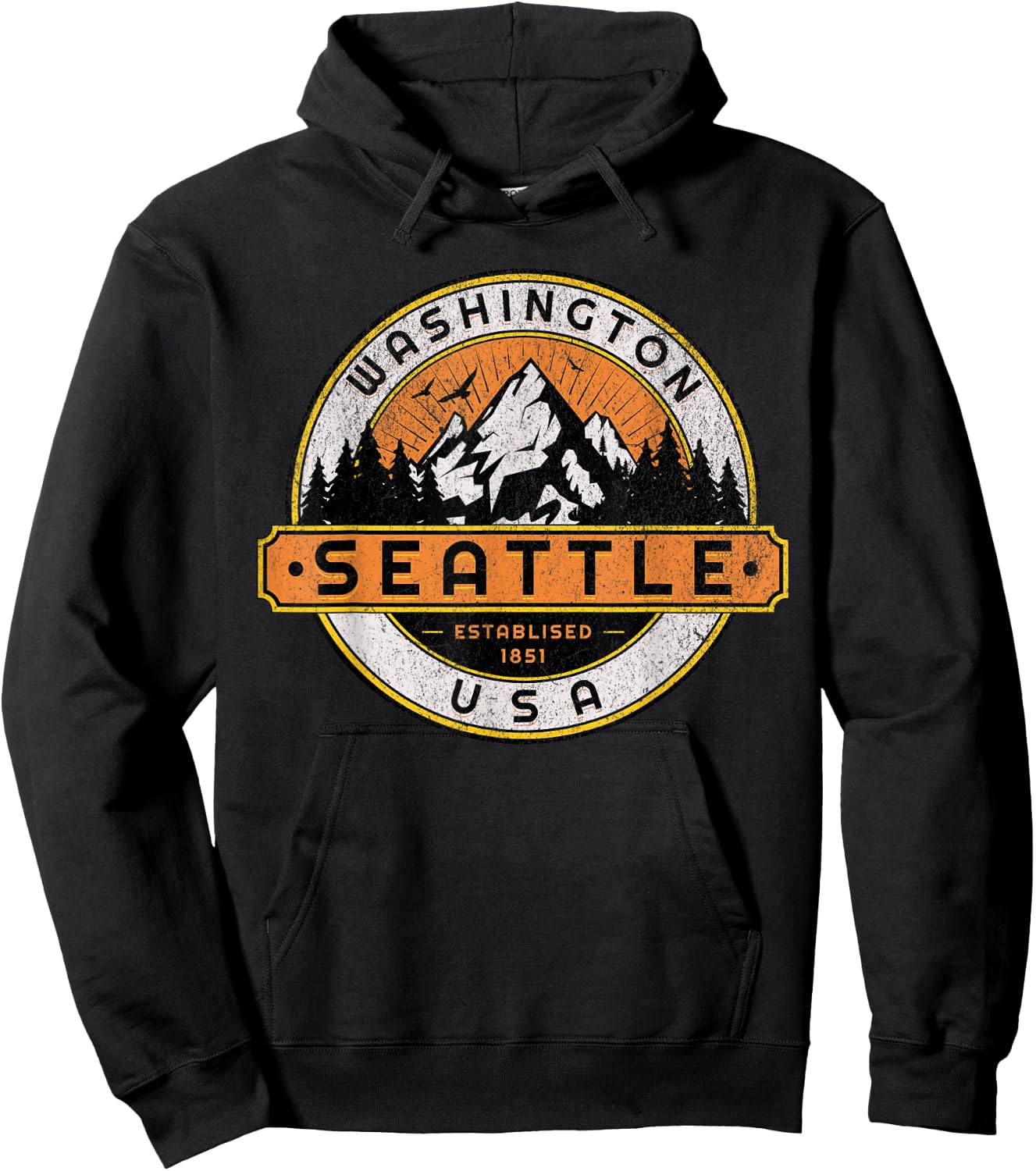 Seattle Hoodie - Hoodie | Black