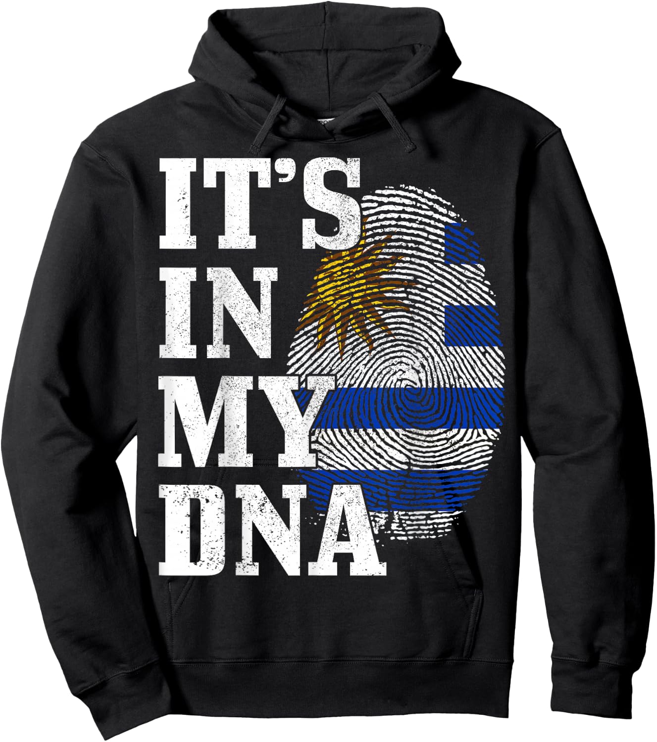 Uruguay It's In My DNA Uruguay Flag Hoodie - Hoodie | Black