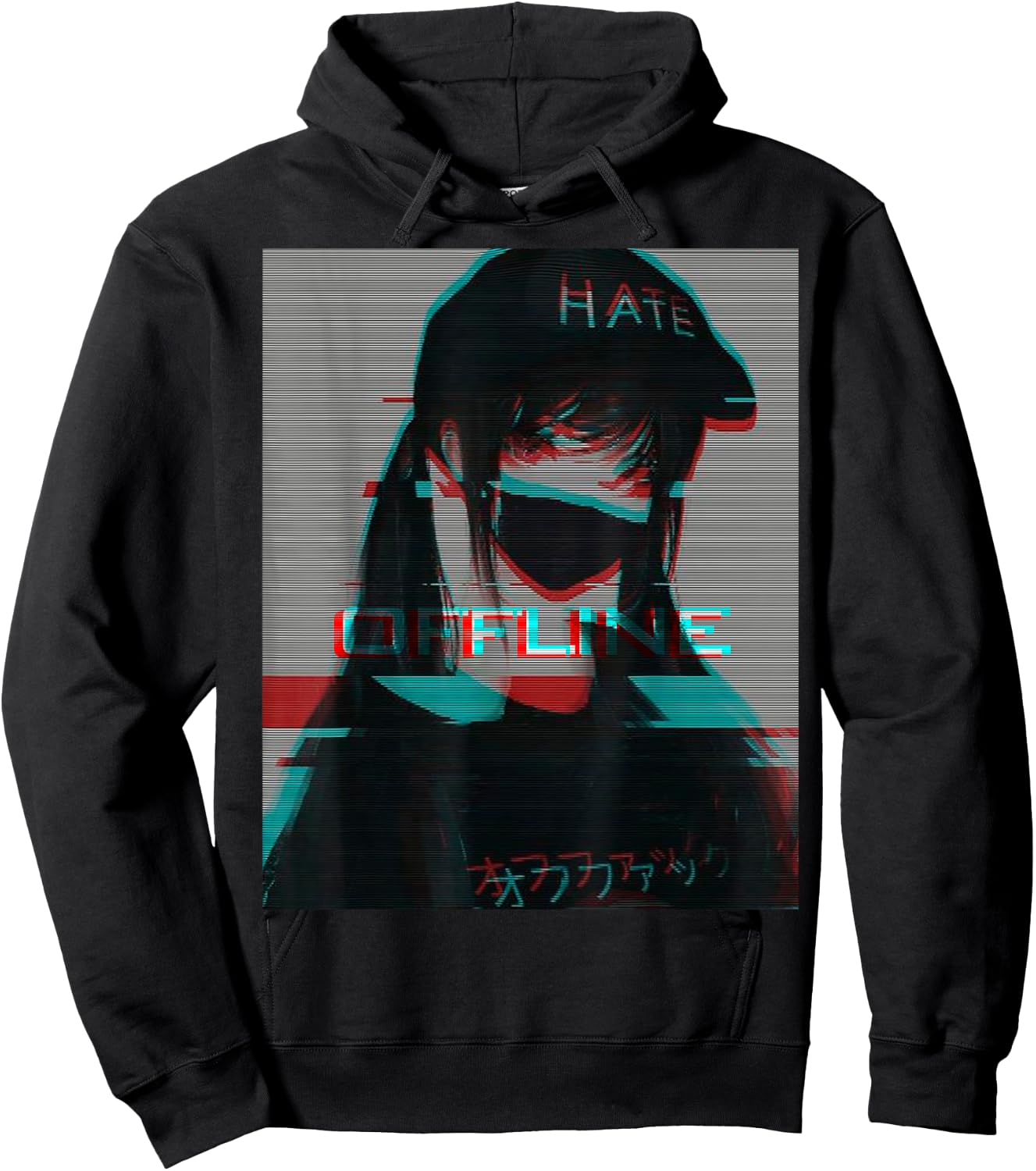 Aesthetic Vaporwave Japanese Futurism Anime Retro Hentai Hoodie - Hoodie | Black
