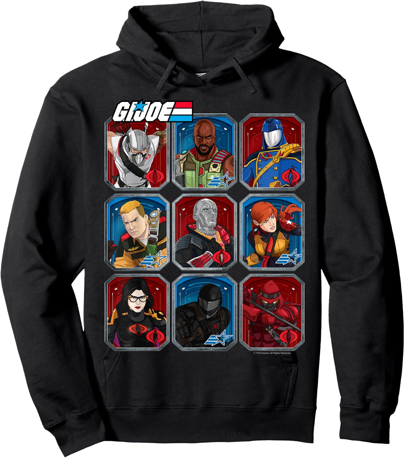 G.I. Joe Group Shot Trading Cards Box Up Hoodie - Hoodie | Black