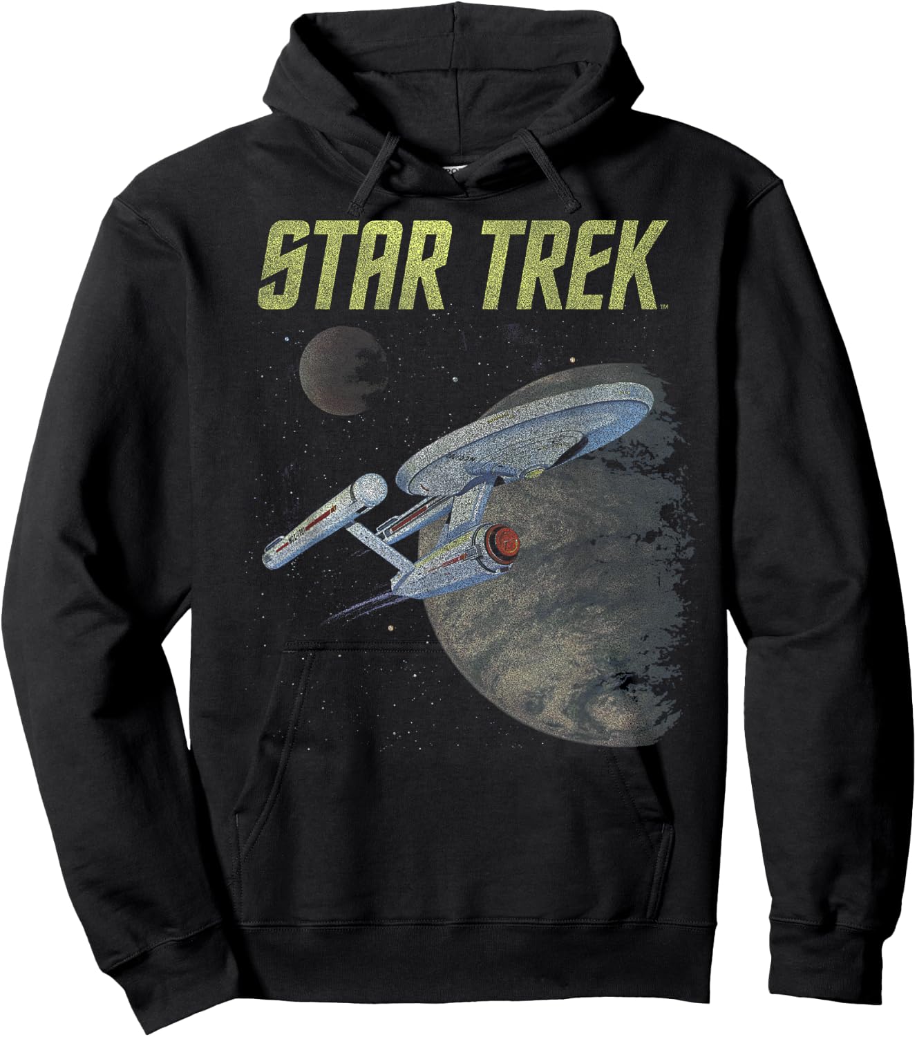 Star Trek: The Original Series Vintage Enterprise Poster Hoodie - Hoodie | Black
