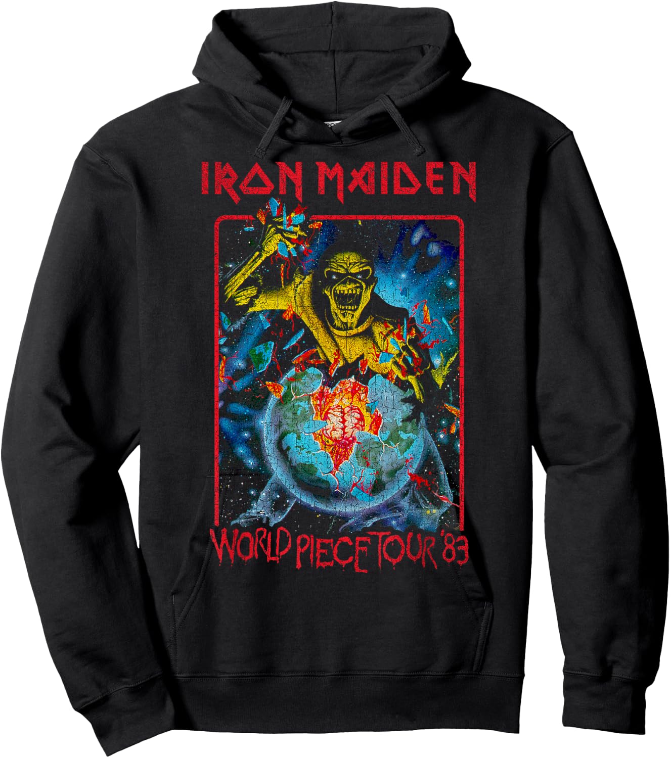 Iron Maiden - World Piece Tour '83 Hoodie - Hoodie | Black