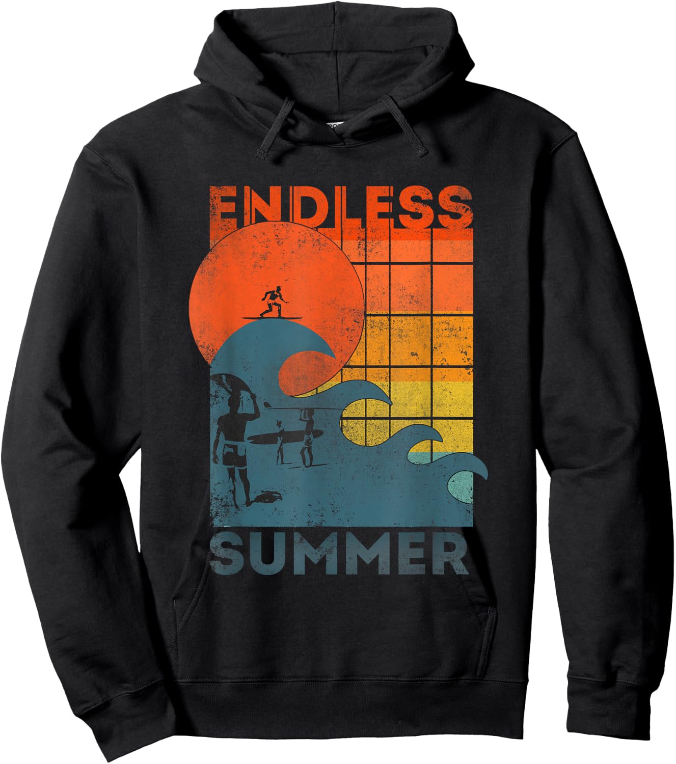Endless Summer Waves Women Hoodie - Hoodie | Black