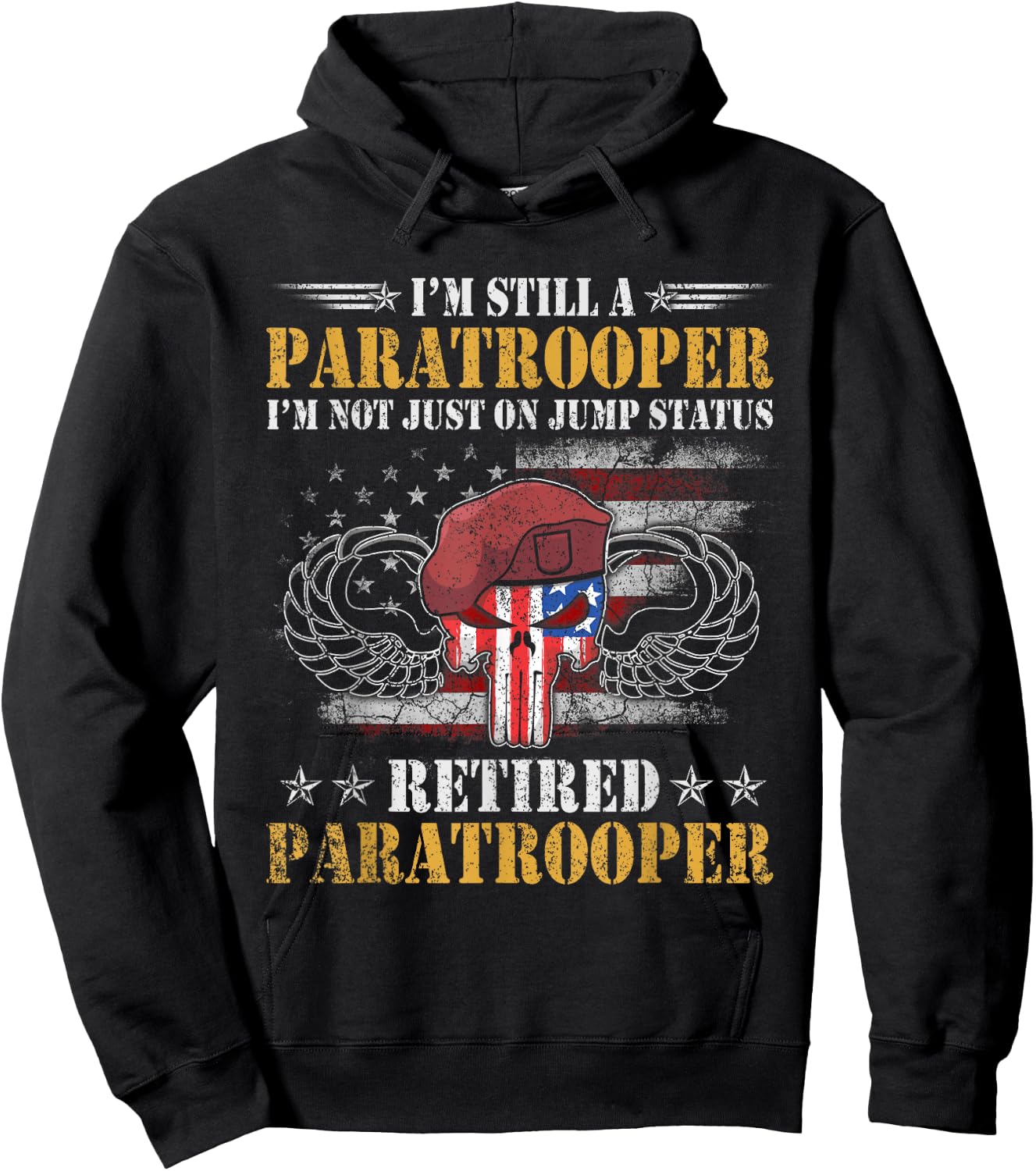 U.S Army Airborne Division Paratrooper , Veterans Day Hoodie - Hoodie | Black