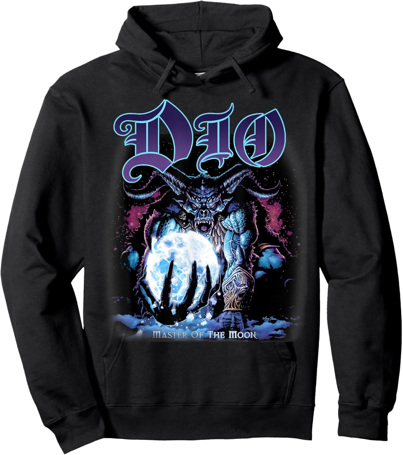 Dio – Master Of The Moon On Grey Hoodie - Hoodie | Black