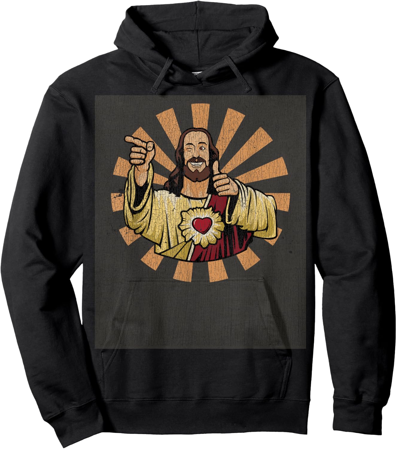 Vintage Buddy a Christ Christmas Jesus Hoodie - Hoodie | Black
