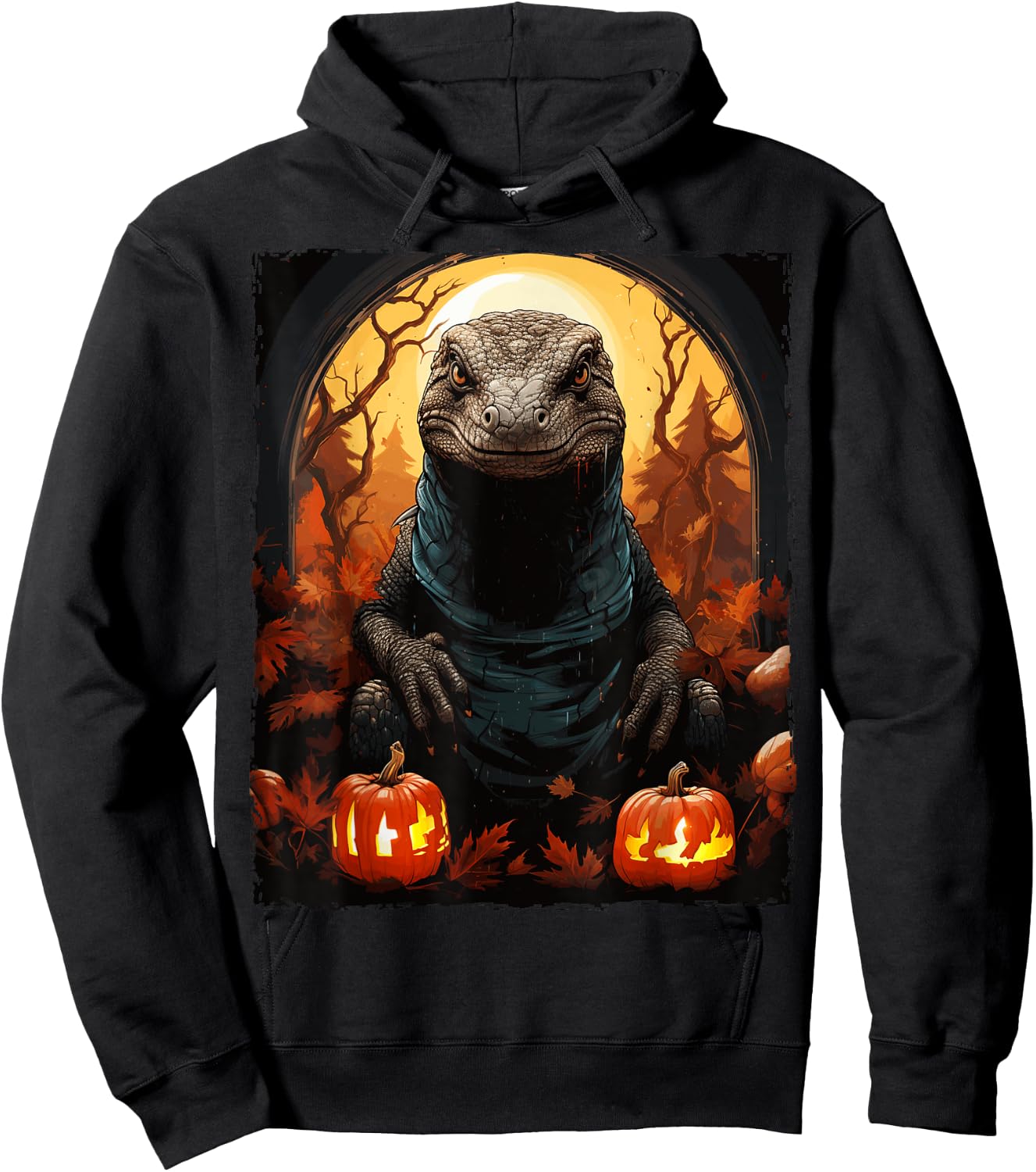 Komodo Dragon Halloween Hoodie - Hoodie | Black