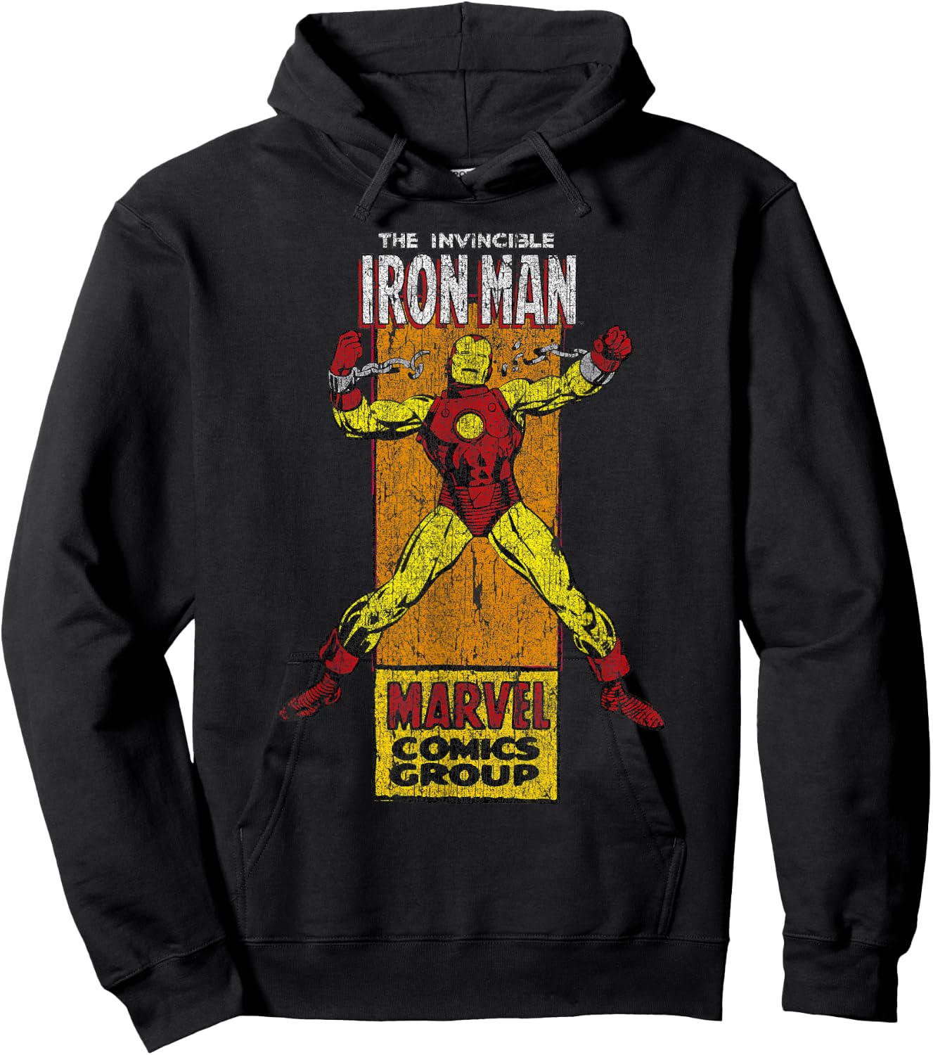 Marvel Iron Man Comics Group Character Card Hoodie - Hoodie | Black