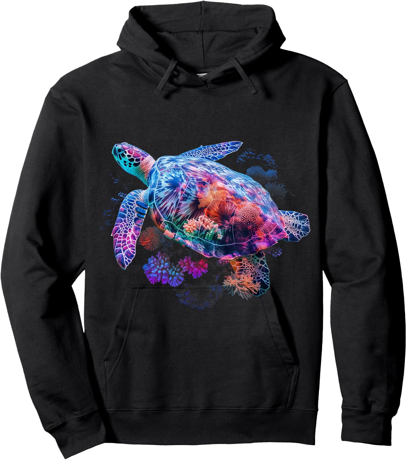 Sea Turtle Hawaiian Surfer Scuba Diving Scuba Diver Hoodie - Hoodie | Black