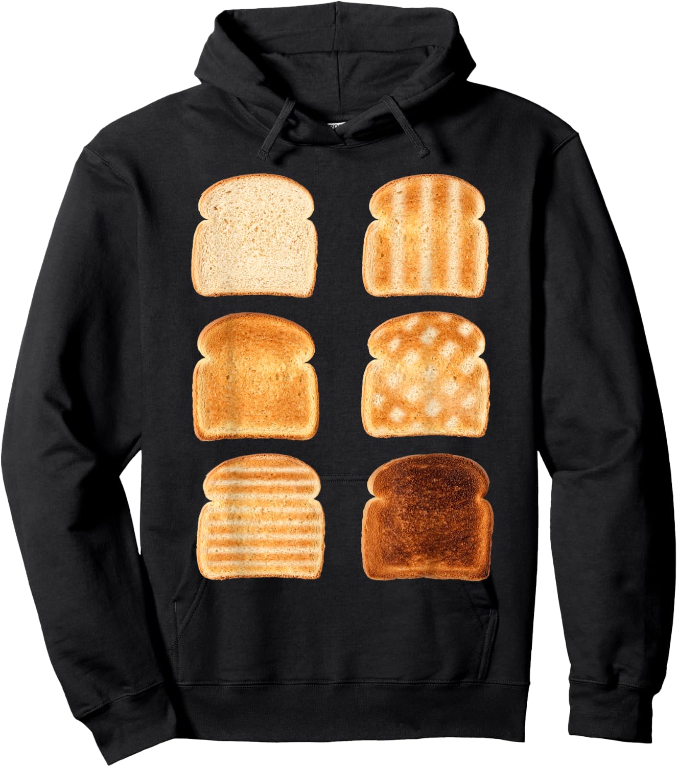 Toast Types I Bread Toast Toaster Breakfast Hoodie - Hoodie | Black