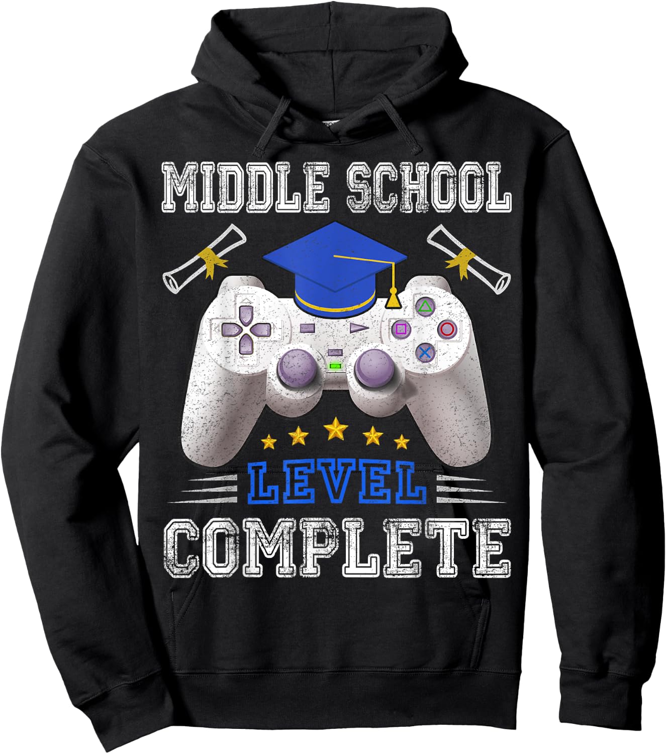 Middle School Level Complete Class Of 2025 Graduation Hoodie - Hoodie | Black