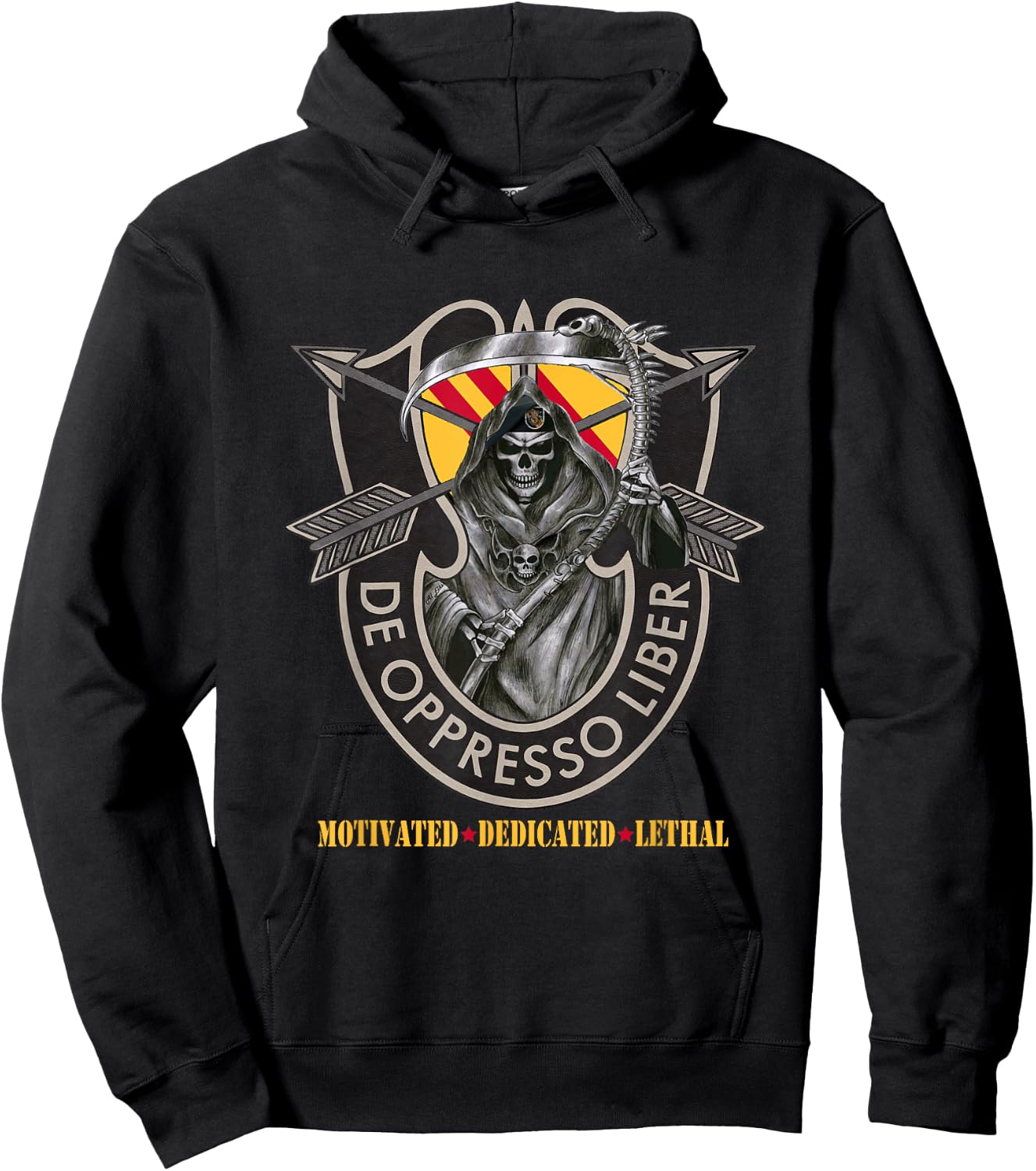 5th Special Forces Group (5th SFG) Shirt - De Oppresso Liber Hoodie - Hoodie | Black