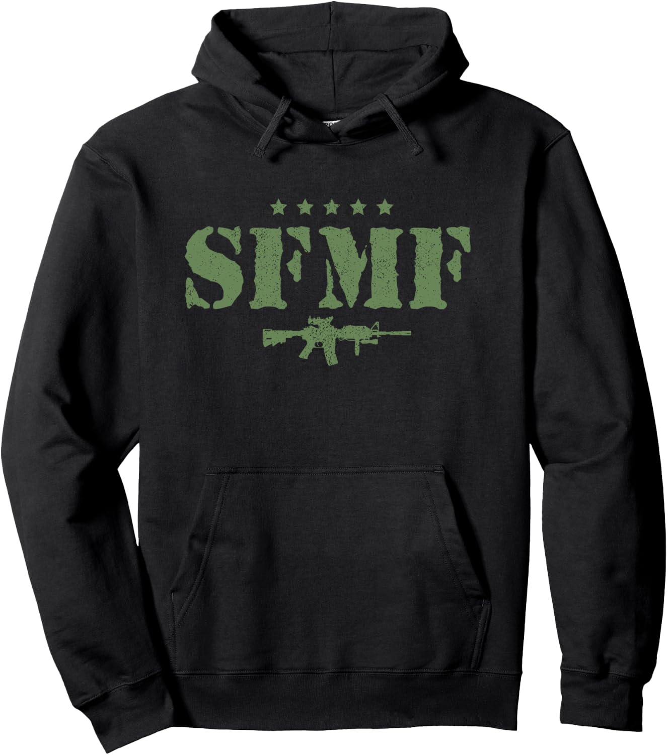 SFMF Military Veteran Sayings Quote American Soldier Gift Hoodie - Hoodie | Black