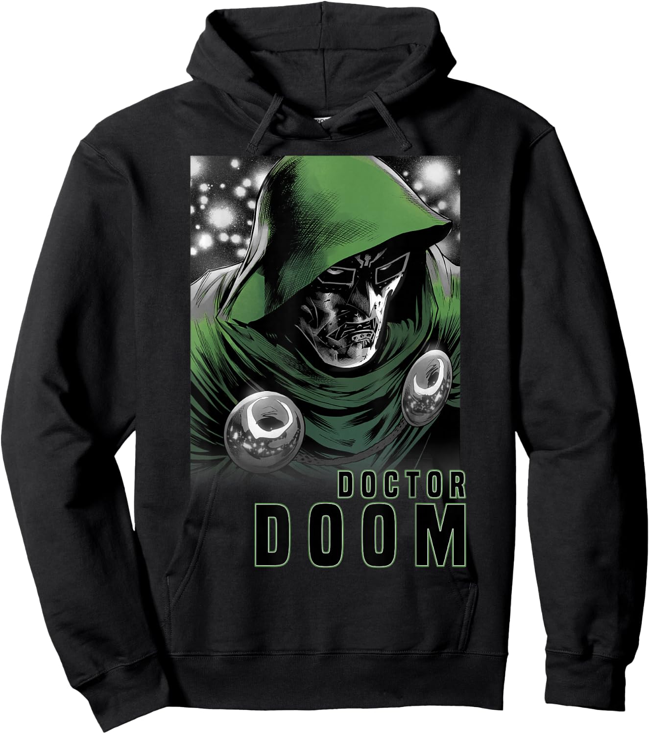 Marvel Fantastic Four Doctor Doom Portrait Small Hoodie - Hoodie | Black