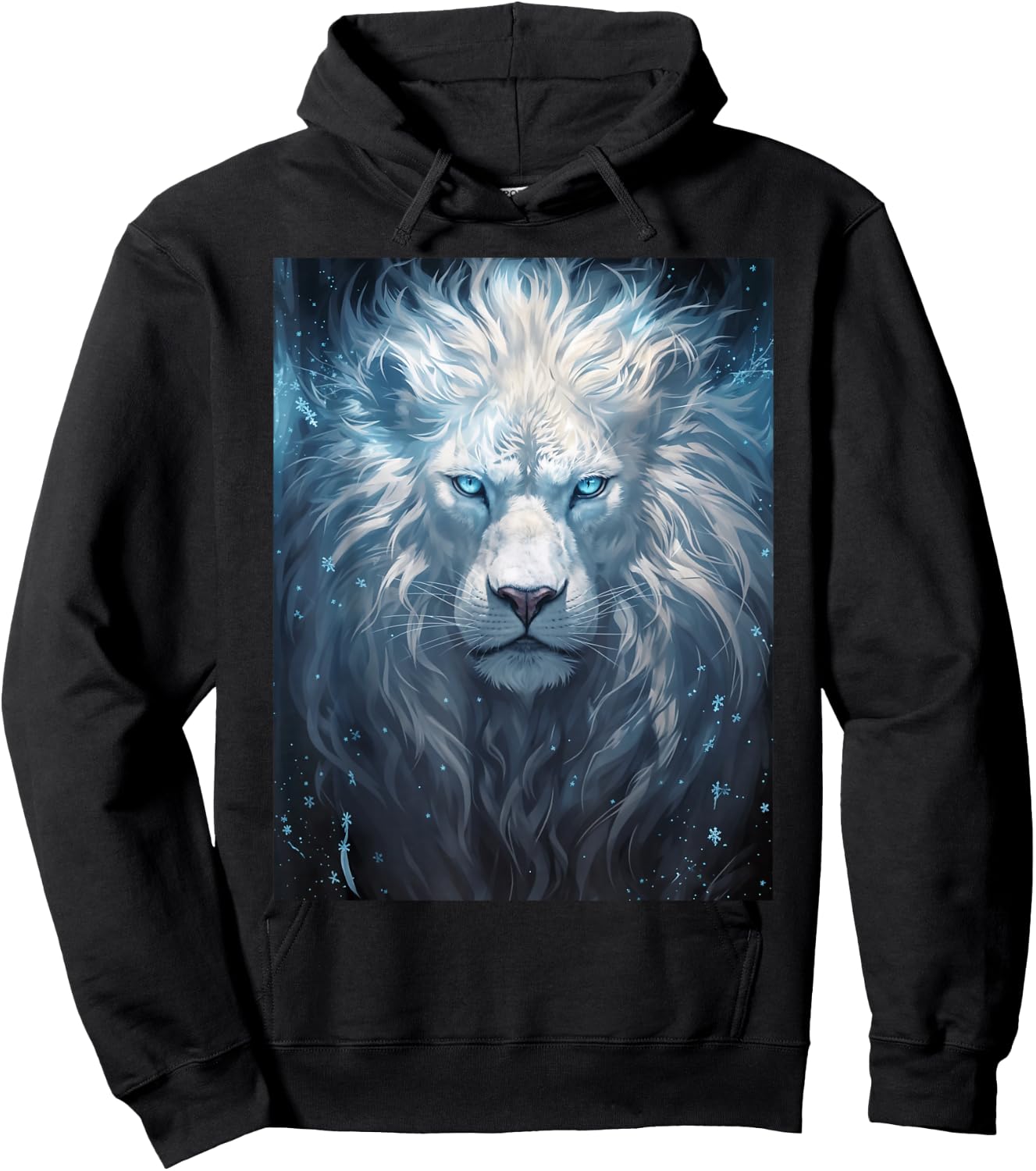 Spiritual White Lion Hoodie - Hoodie | Black