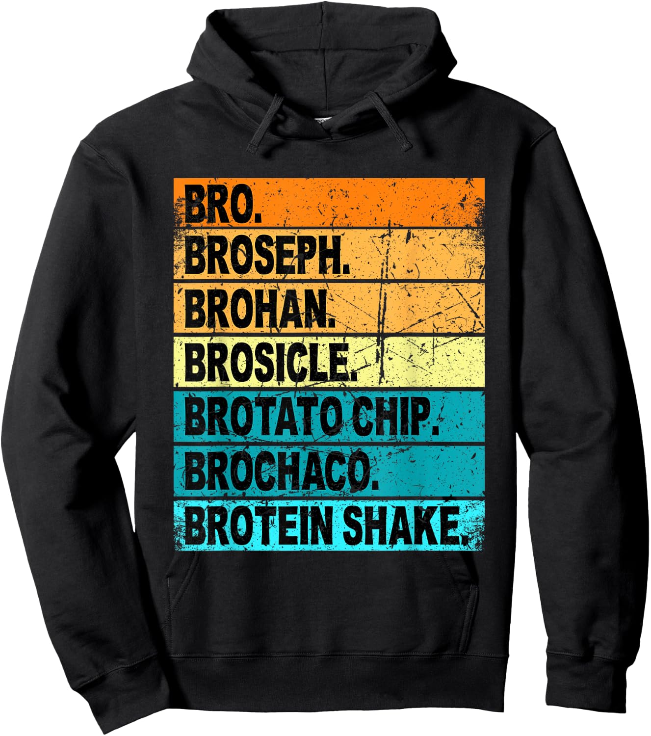 Bro Broseph Broham Shirt Dude Bruh Bro Gym Outfit Stuff Hoodie - Hoodie | Black