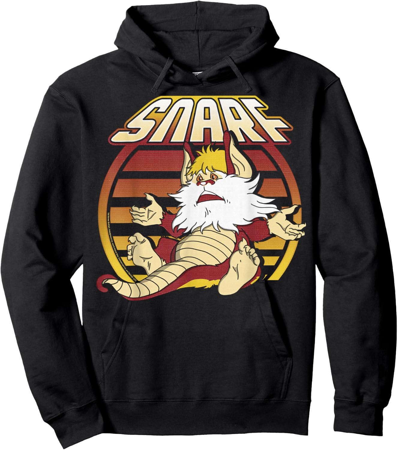 ThunderCats Snarf Retro Sunset Portrait Hoodie - Hoodie | Black