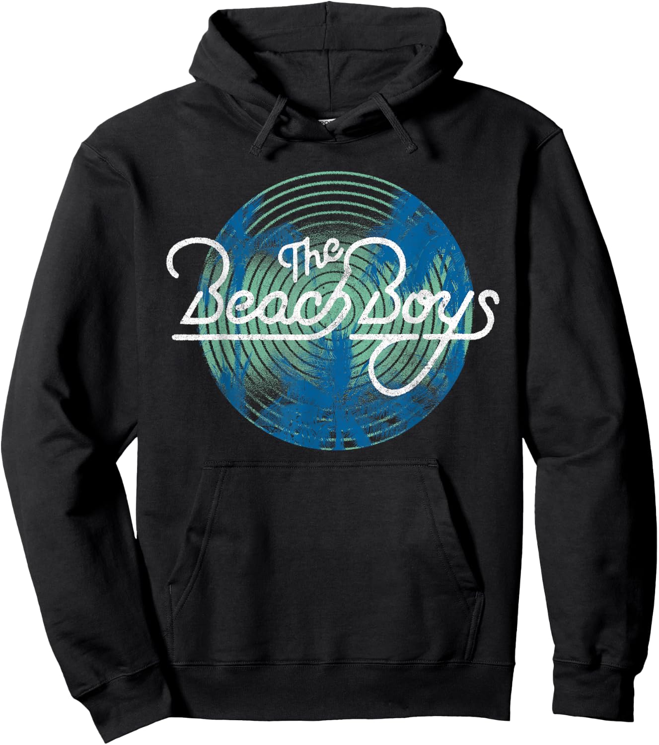 Beach Boys Circle Vibration Palm Trees Small Hoodie - Hoodie | Black