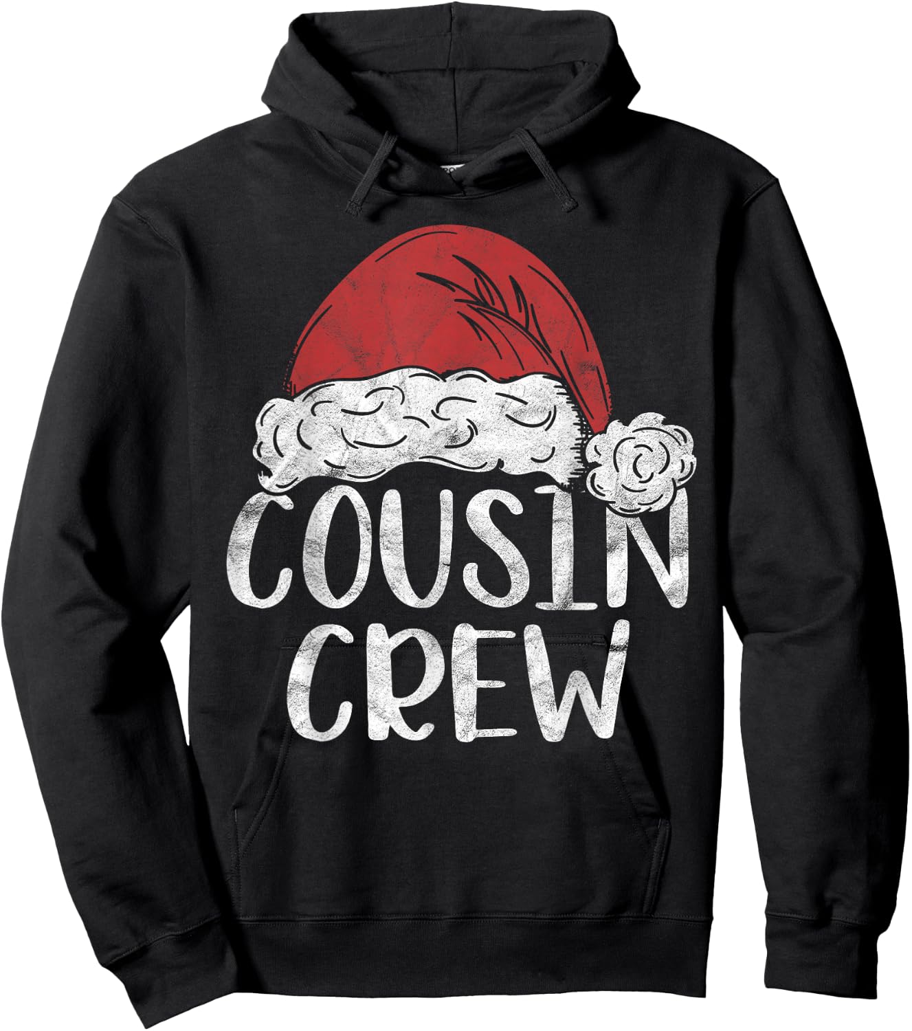 Cousin Crew Christmas Costume Gift Matching Family Xmas Hoodie - Hoodie | Black