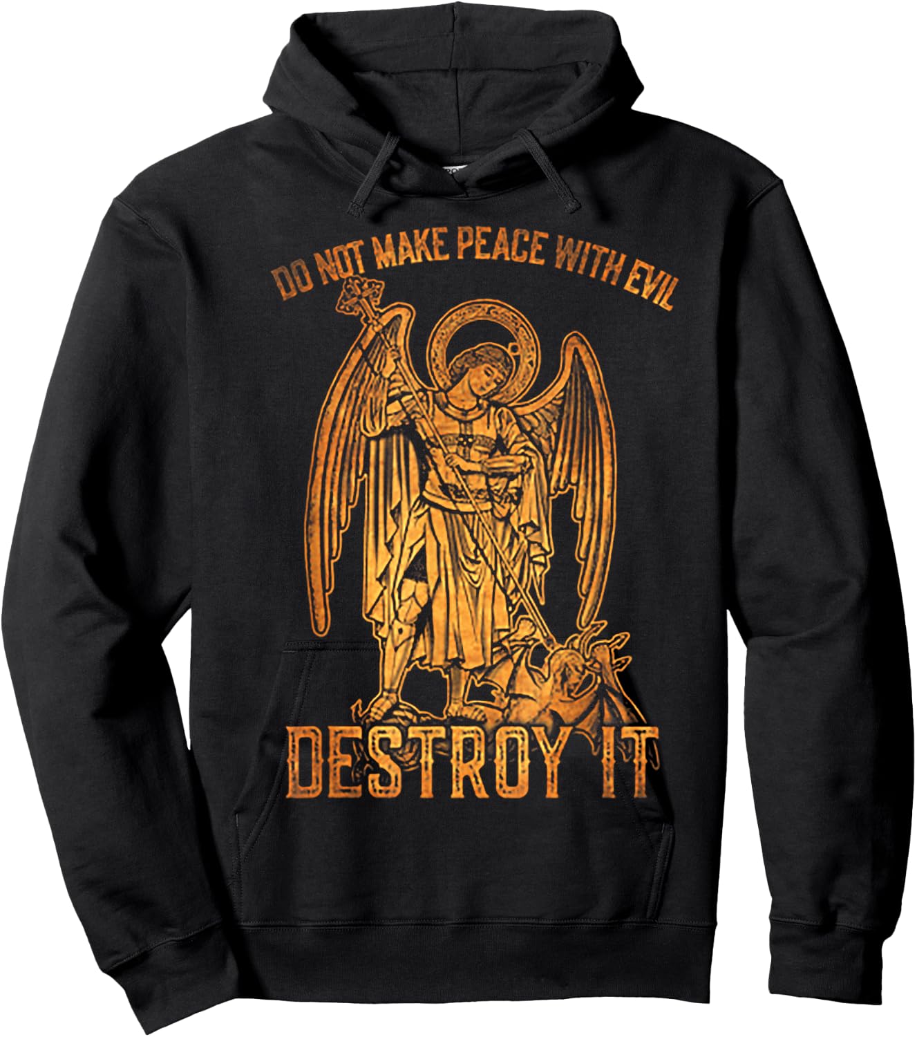Do Not Make Peace With Evil Destroy It Hoodie - Hoodie | Black