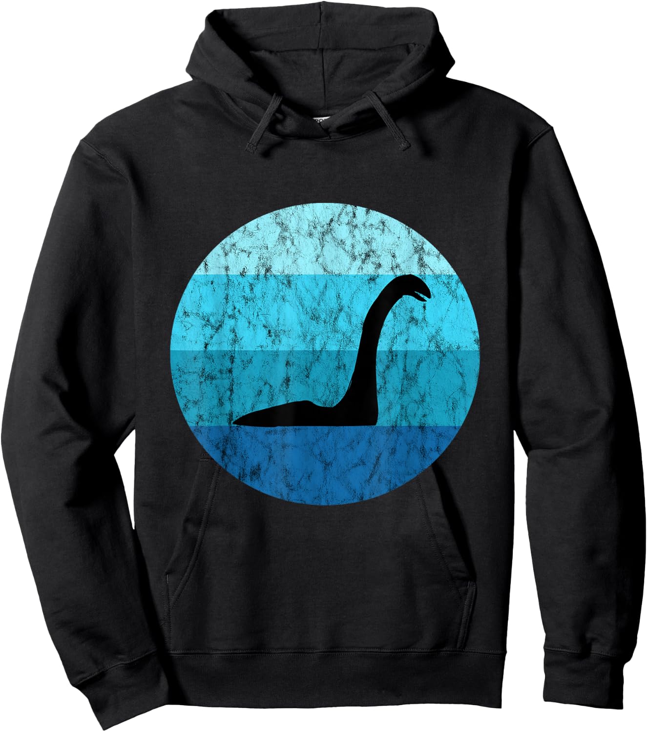Nessie Retro Vintage Ocean Scotland Loch Ness Lake Monster Hoodie - Hoodie | Black