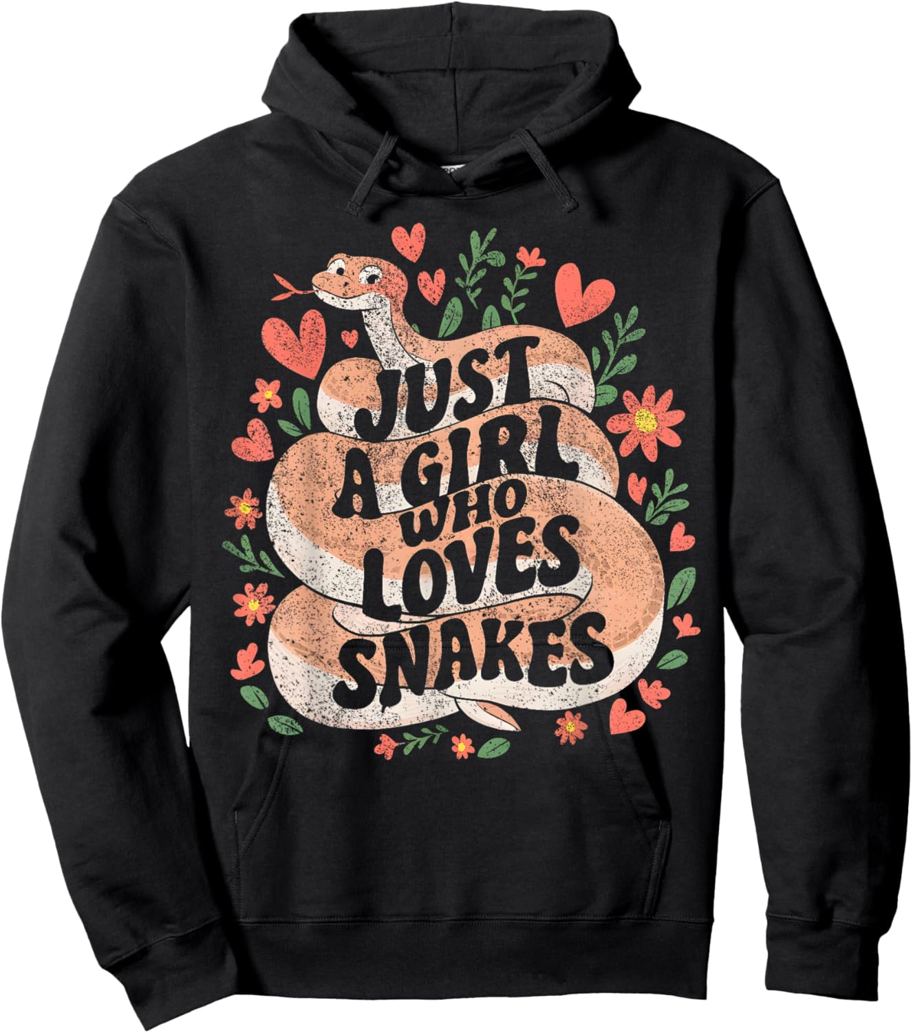 Just A Girl Who Loves Snakes Hoodie - Hoodie | Black