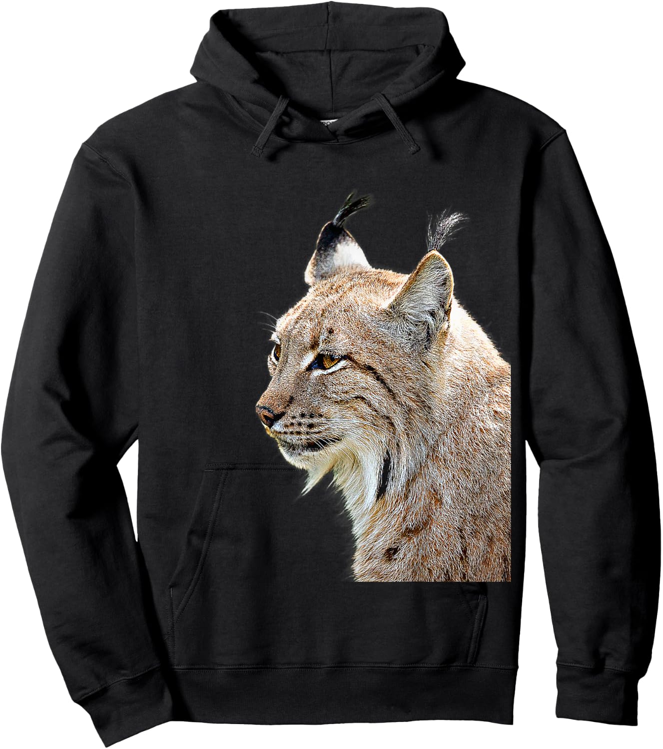 Lynx Canada Predator Big Cat Women Kids Hoodie - Hoodie | Black