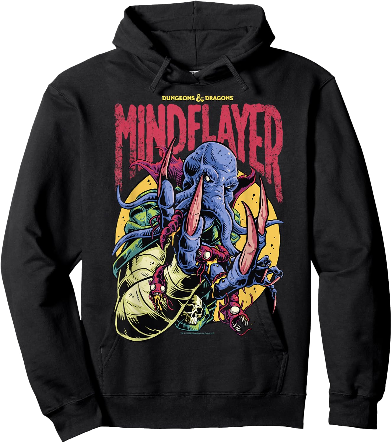 Dungeons & Dragons Mindflayer Logo Hoodie - Hoodie | Black
