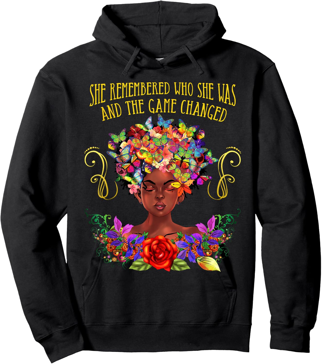 My Black Is Beautiful Black Girl Magic Afro Melanin Woman Hoodie - Hoodie | Black