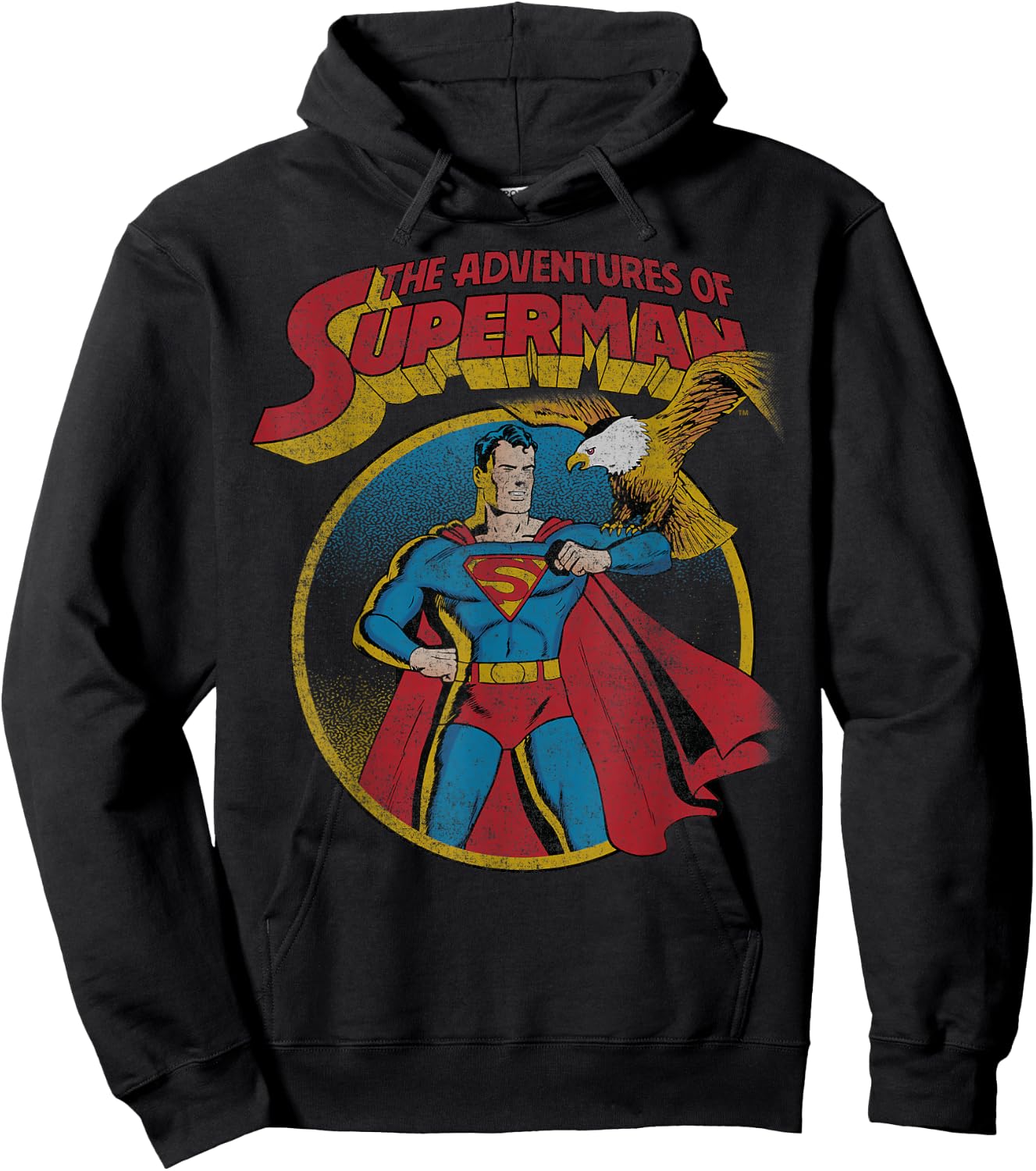DC Comics Superman With Eagle Hoodie - Hoodie | Black