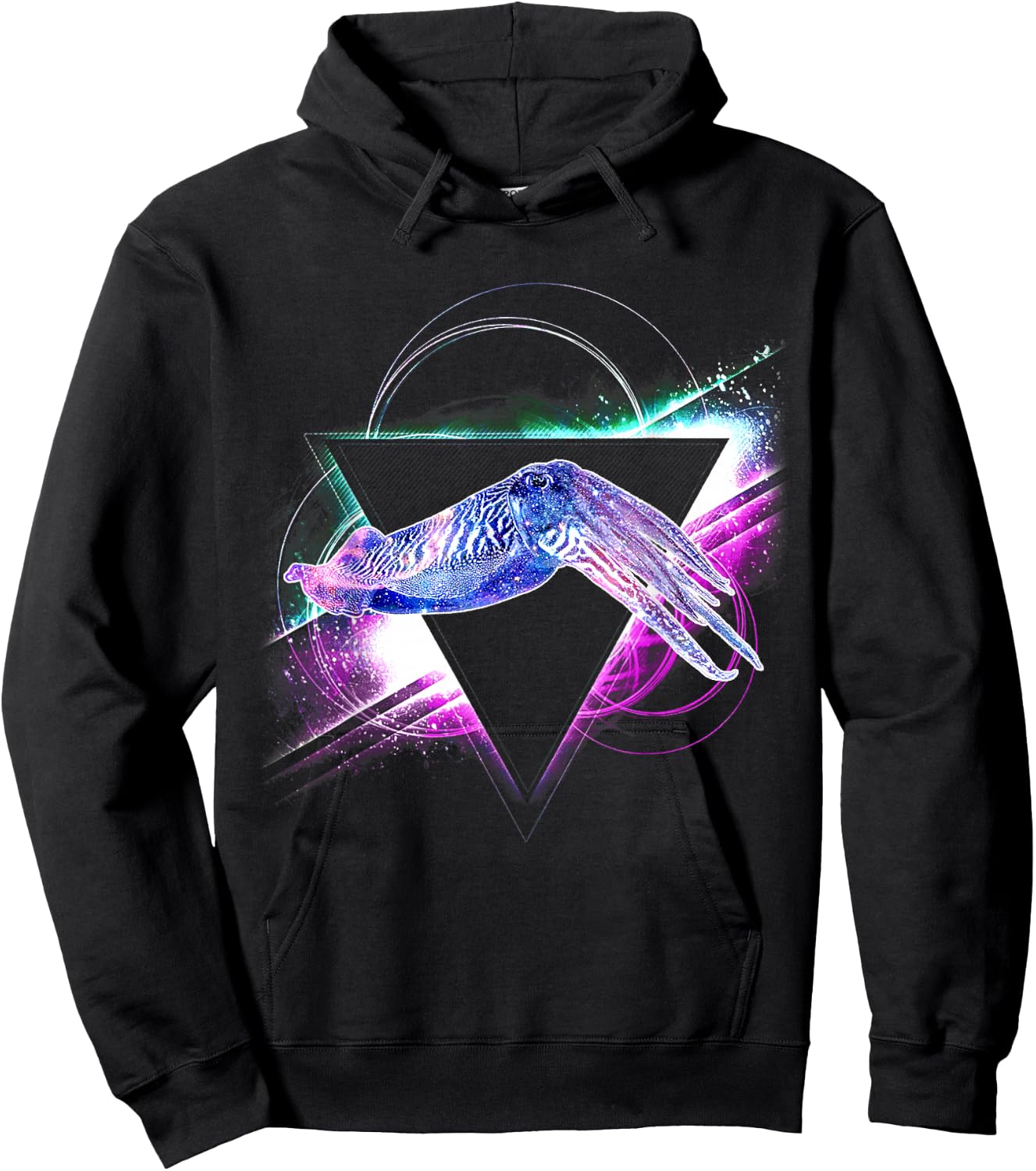 Aesthetic Galaxy Cuttlefish Hoodie - Hoodie | Black