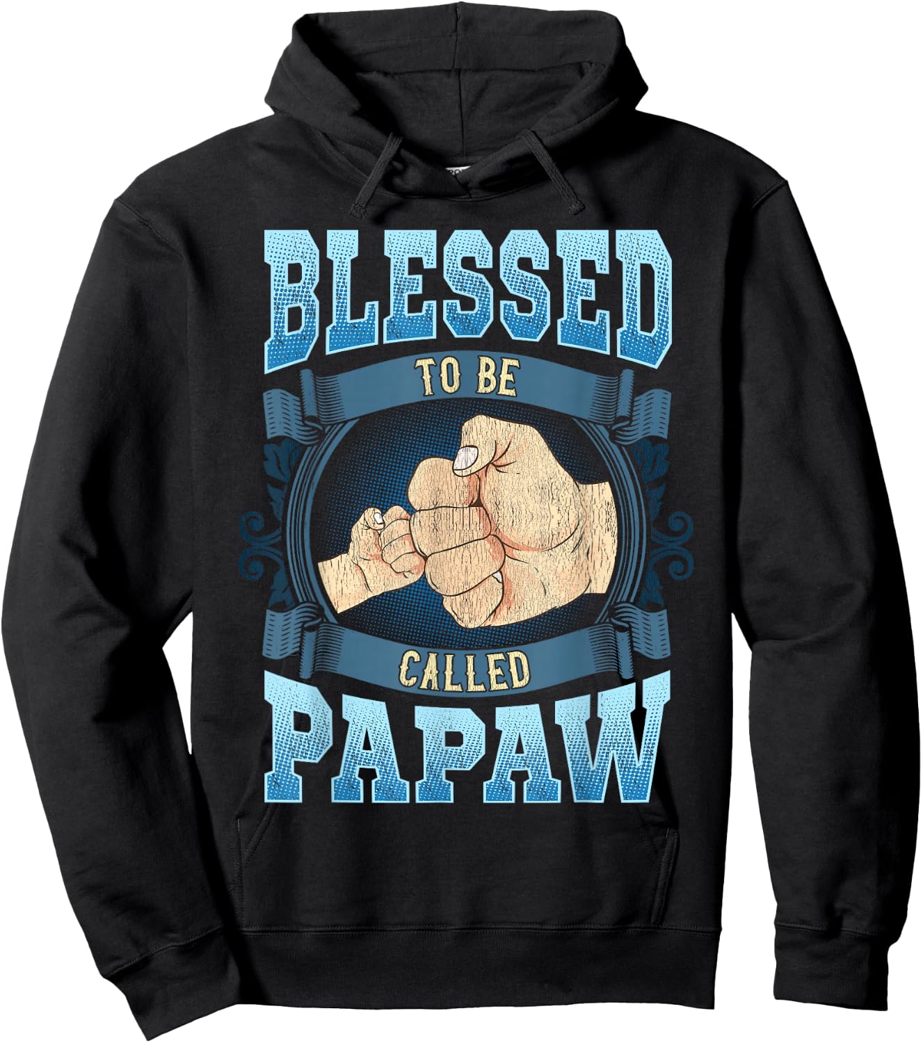 Blessed To Be Called Papaw Gifts Papaw Fathers Day Hoodie - Hoodie | Black