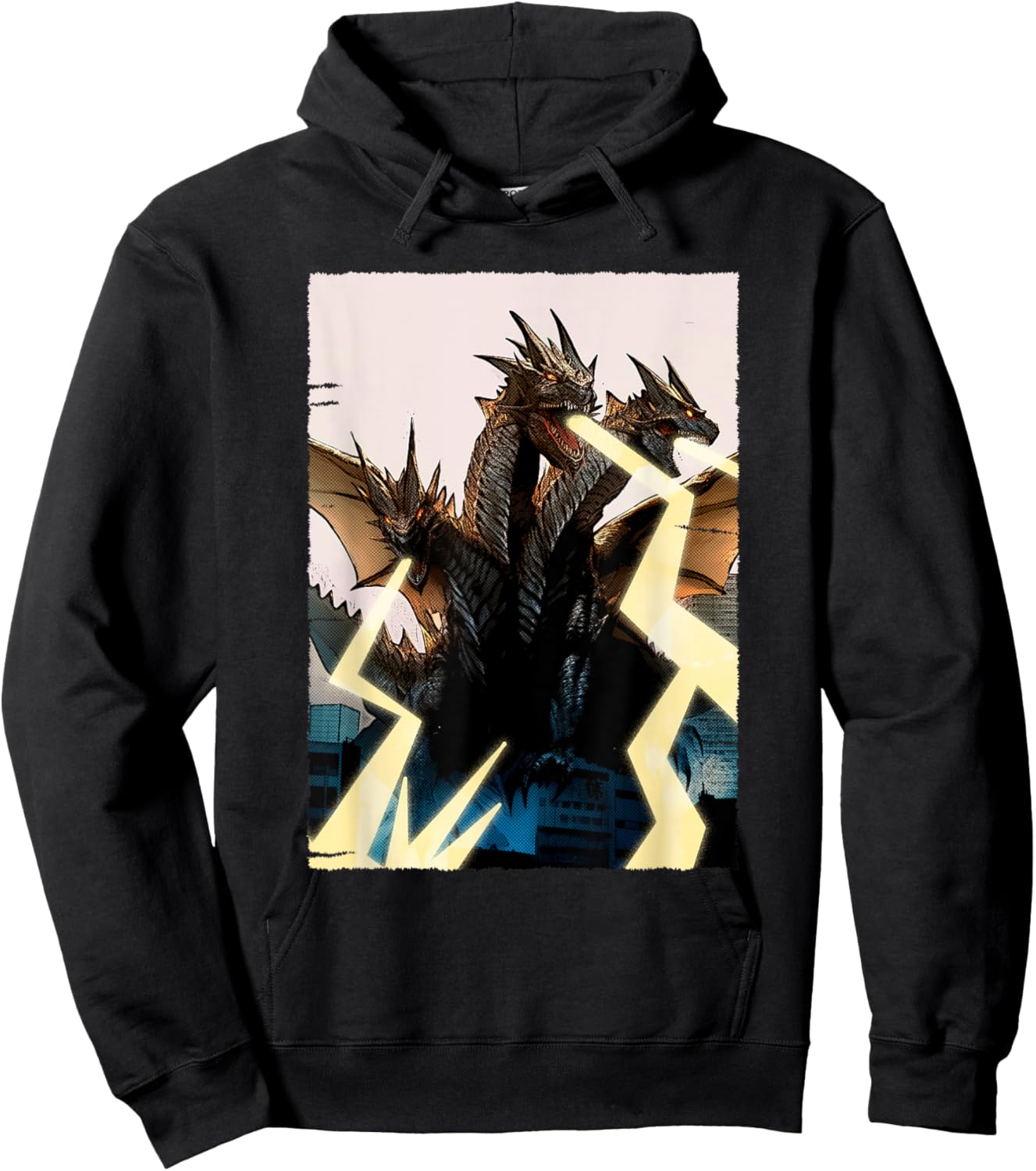 Three-Headed Dragon - Mythical Hydra Creature Hoodie - Hoodie | Black