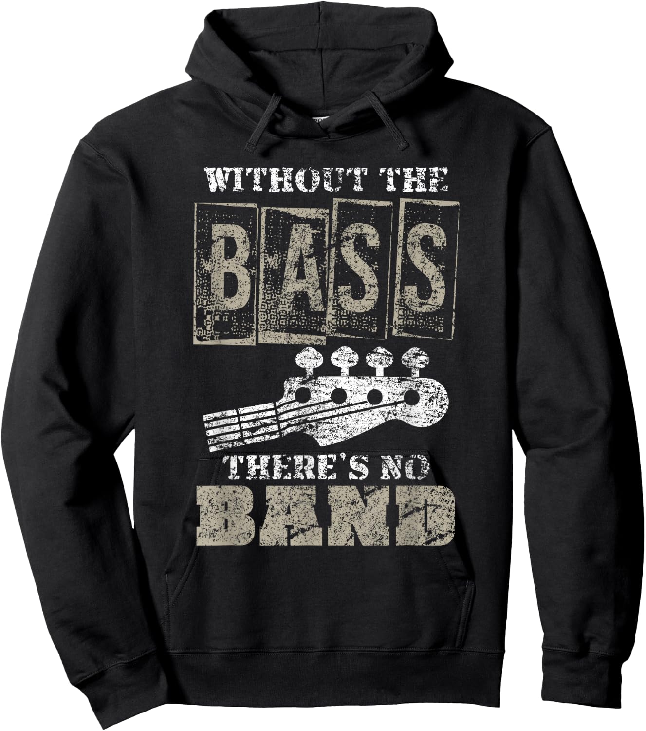 Music Lover Gift Bass Player Bass Guitar Hoodie - Hoodie | Black
