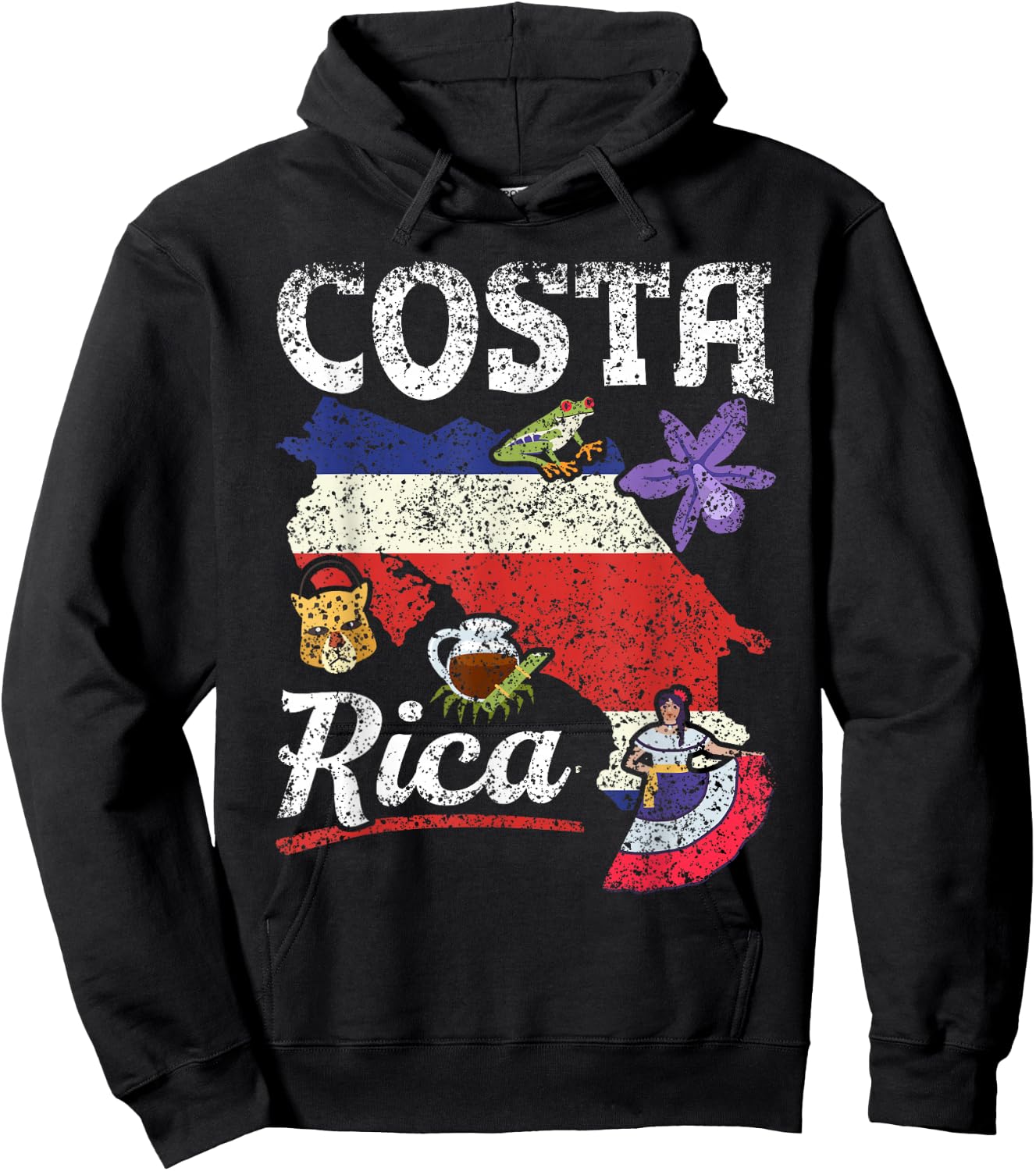 Costa Rica Holidays Costa Rican Travel Costa Rica Hoodie - Hoodie | Black