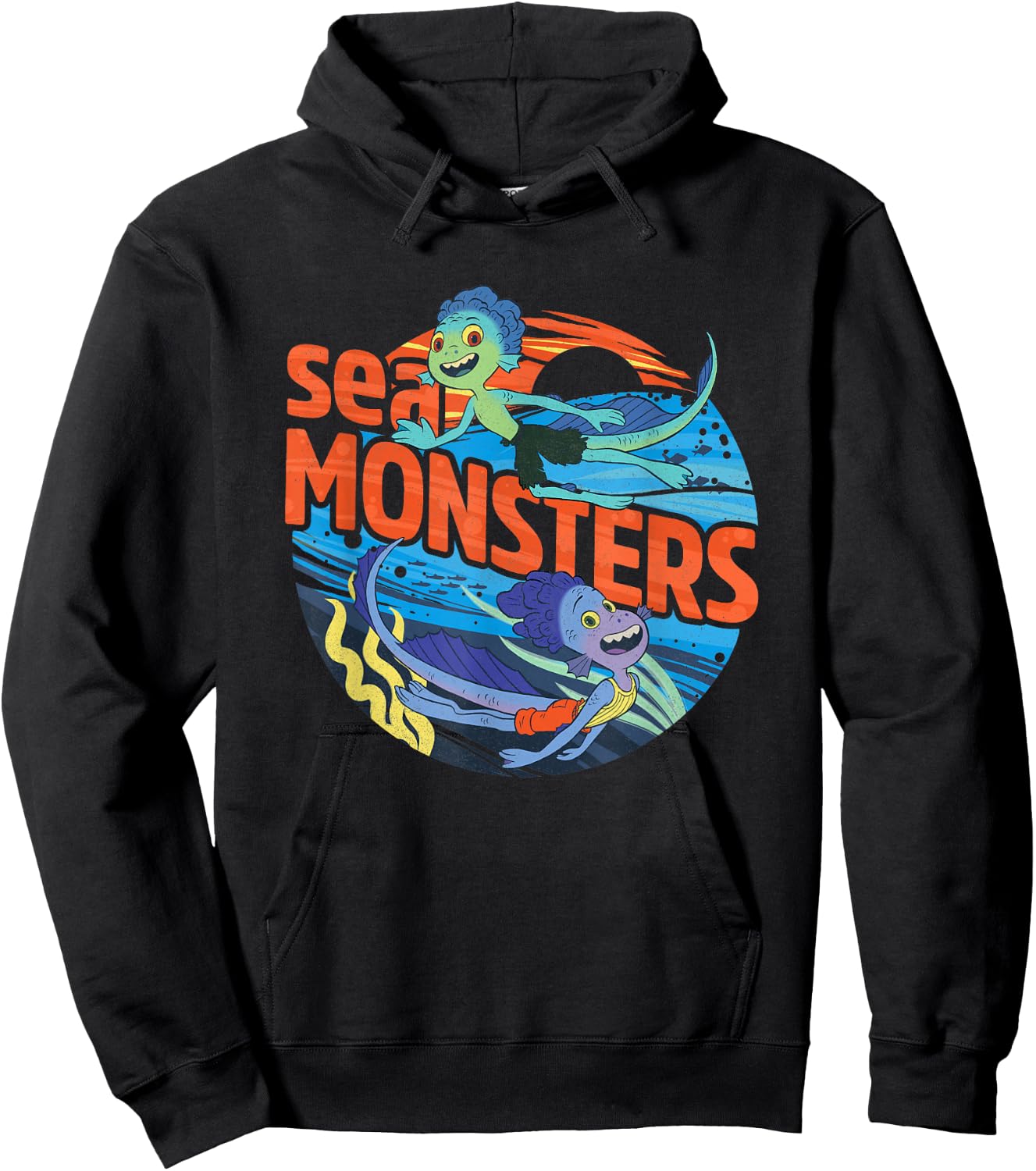 Disney Pixar Luca & Alberto Sea Monsters Hoodie - Hoodie | Black