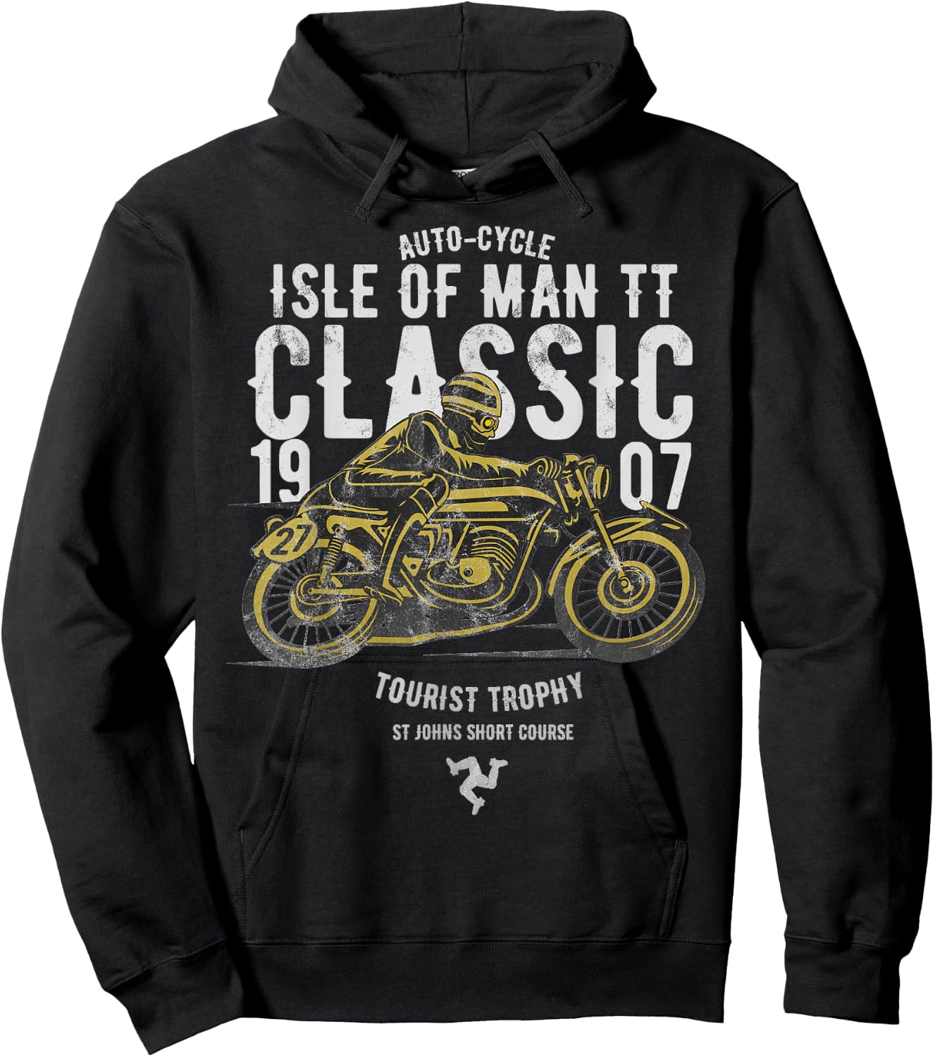 Isle Of Man TT Races Manx Classic Grand Prix Road Racing Hoodie - Hoodie | Black
