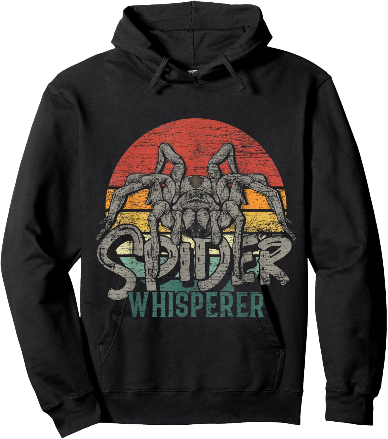 Spider Whisperer Retro Spider Hoodie - Hoodie | Black