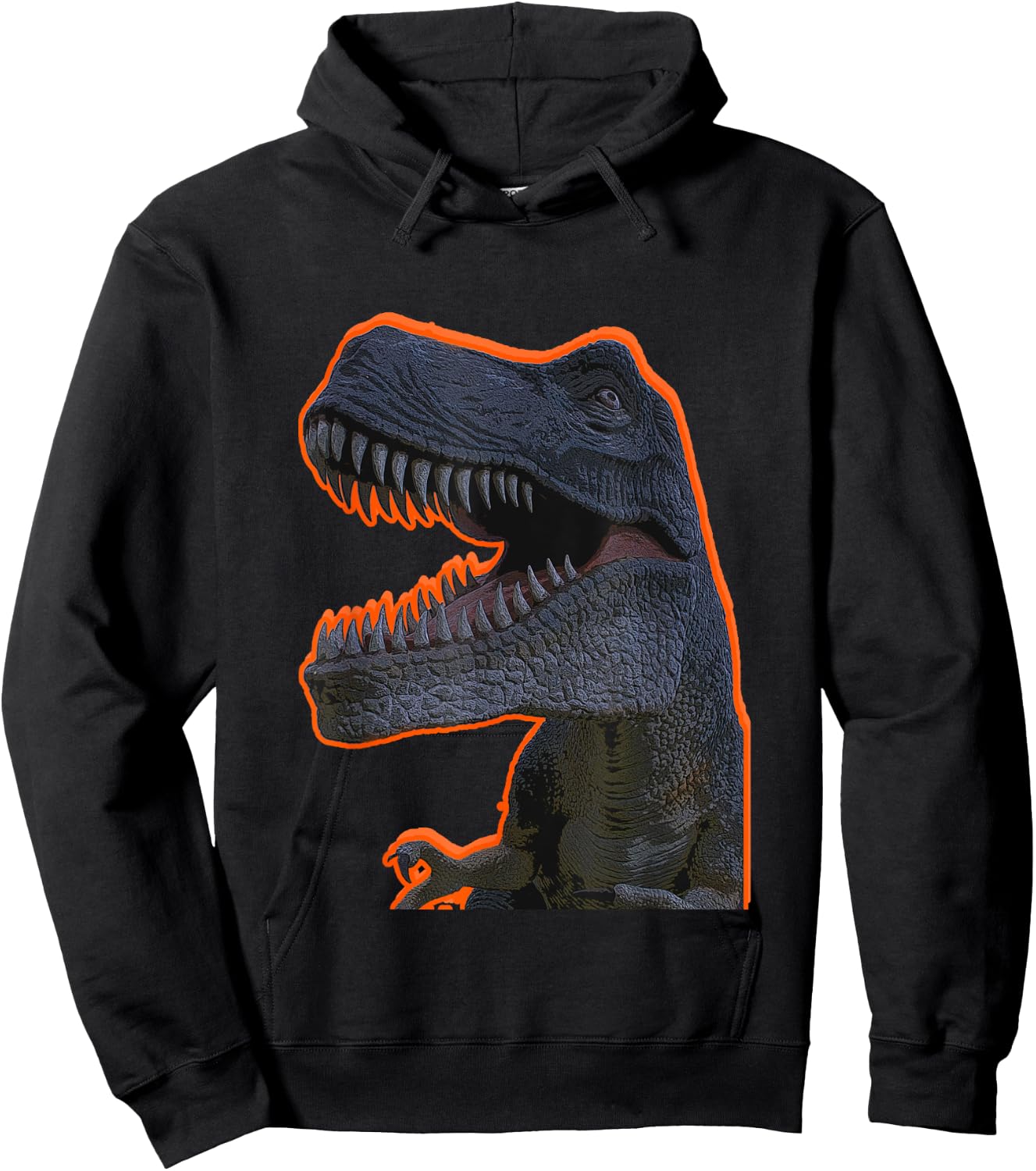 Glowing Orange T-Rex trex T rex Tyrannosaurus Rex Hoodie - Hoodie | Black