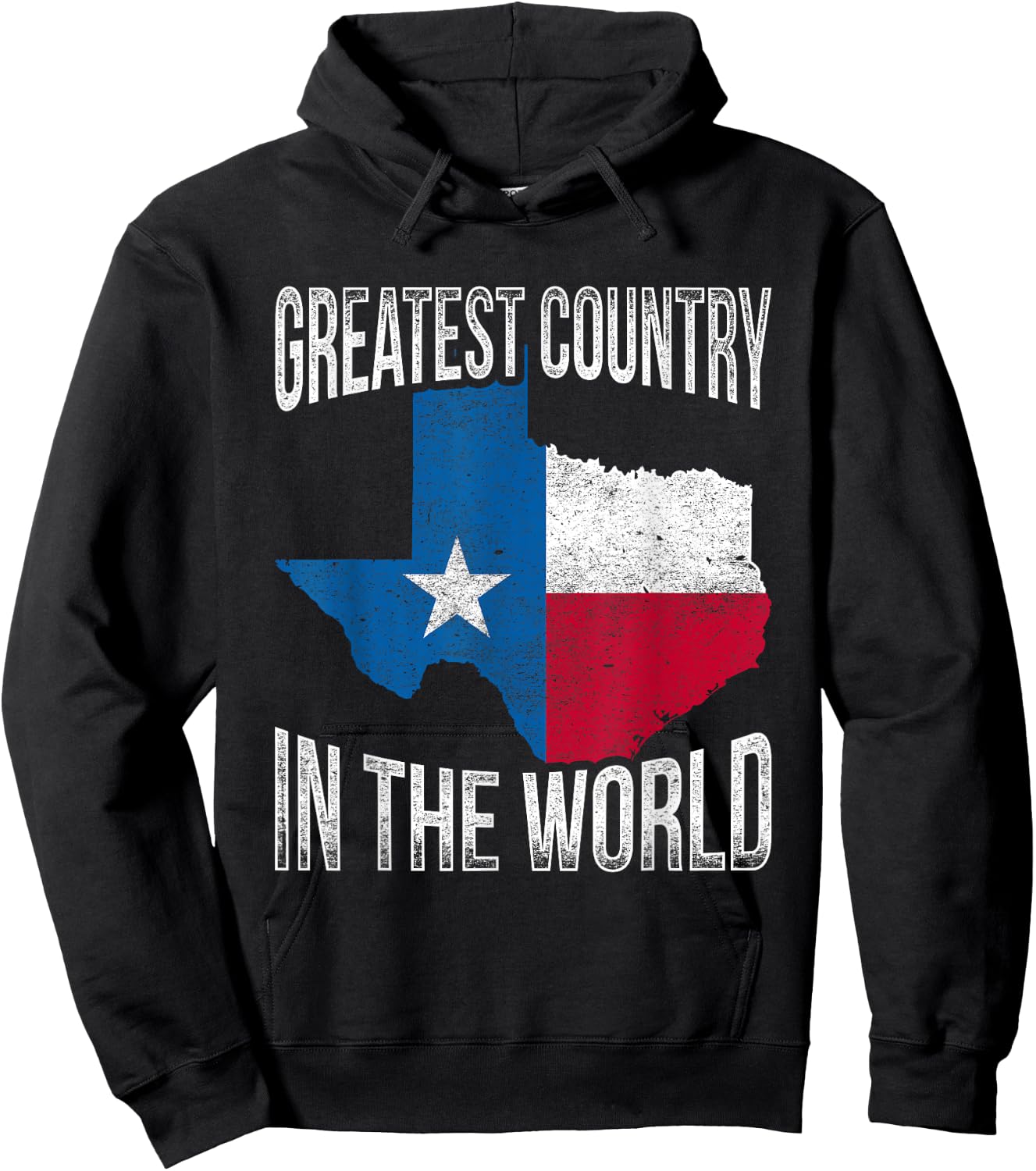 Greatest Country In The World Texas Hoodie - Hoodie | Black
