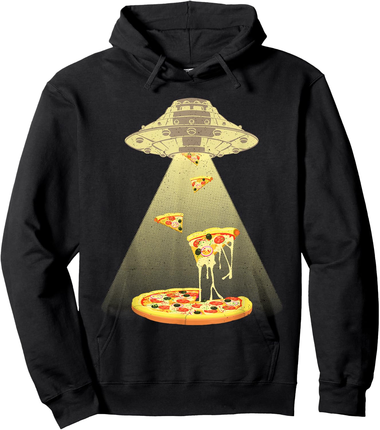 Cool Pizza Art Women Kids Italian Food Pizza Lover Hoodie - Hoodie | Black