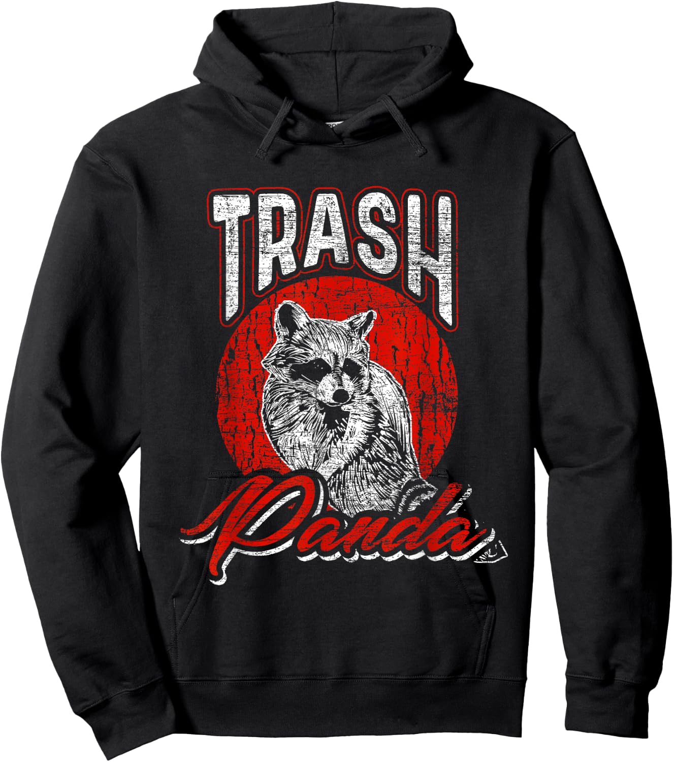 Trash Panda Raccoon Hoodie - Hoodie | Black