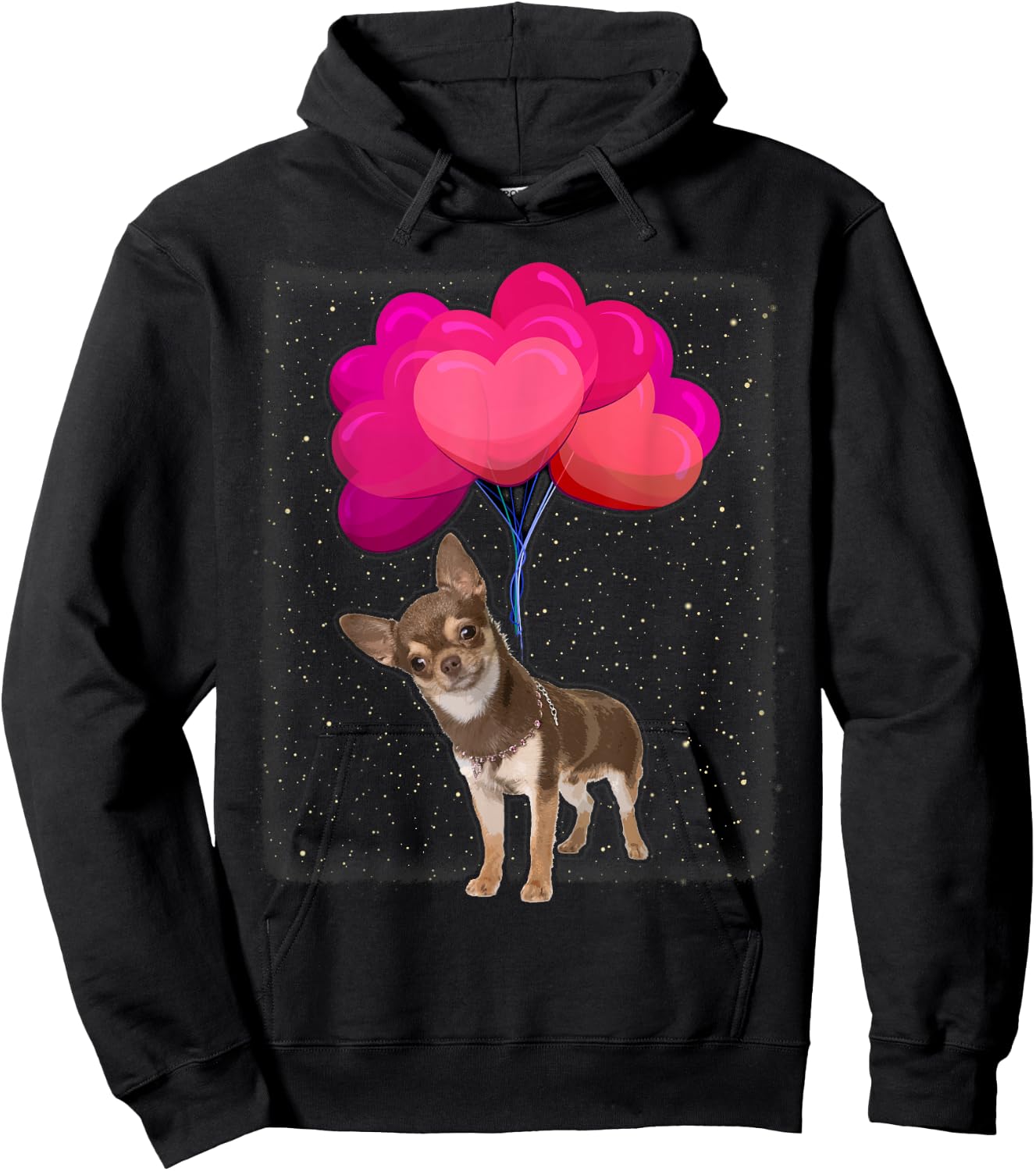 Dog Love Women Girls Kids Chihuahua Hoodie - Hoodie | Black