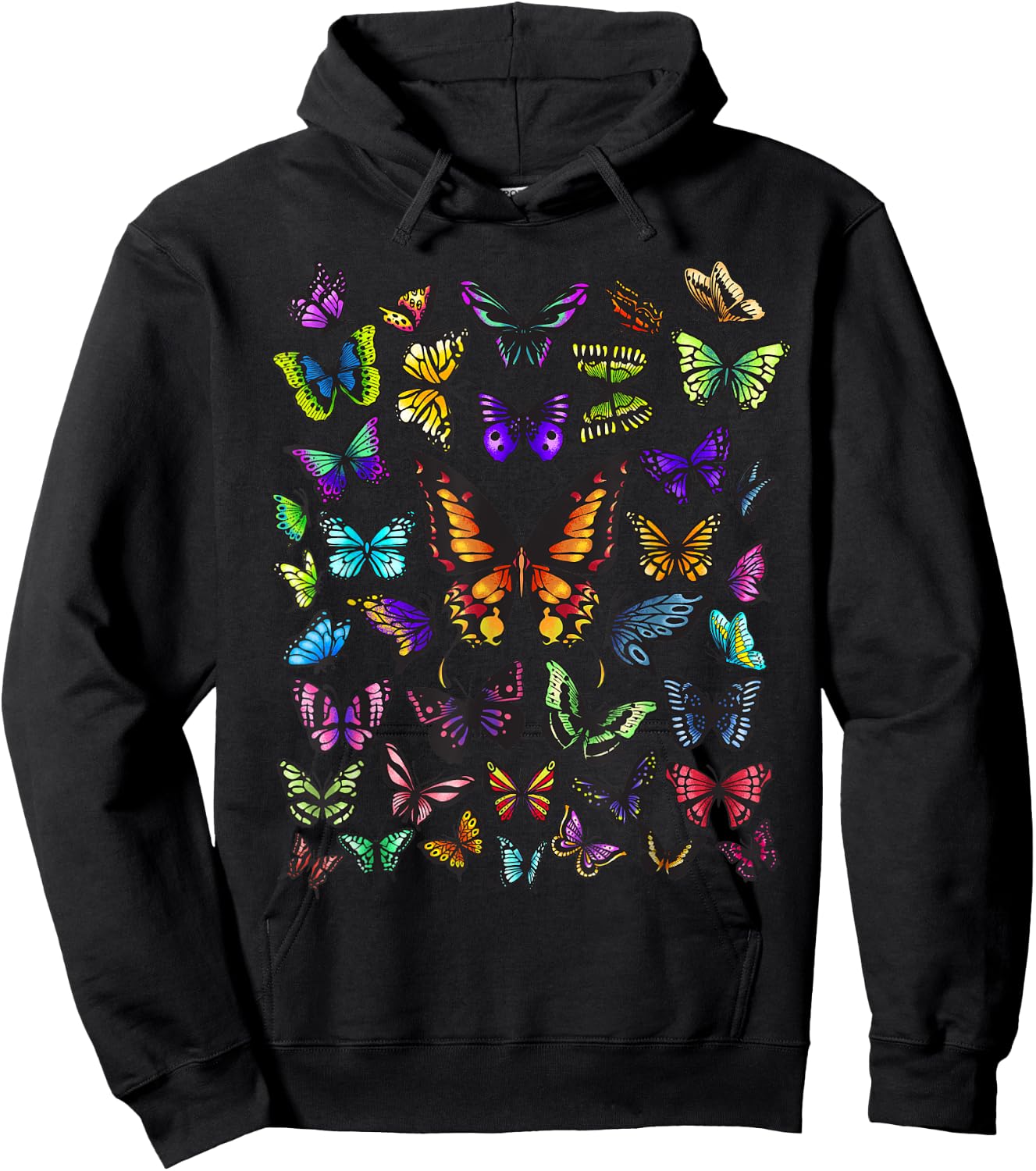 Butterfly Gift Women Kids Butterfly Lover Collection Hoodie - Hoodie | Black