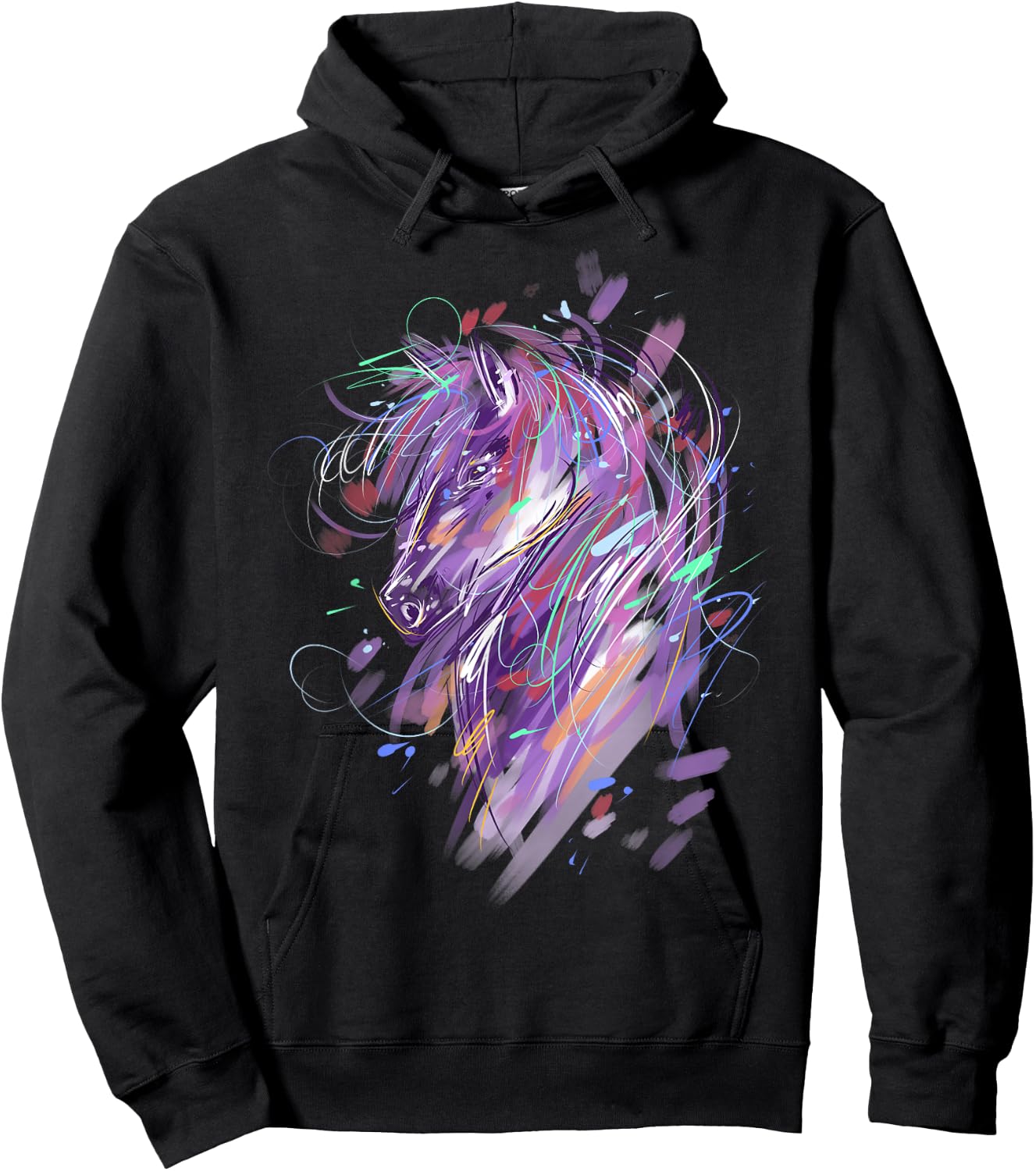 Horse Shirt Women Girls Horseback Riding Horse Lover Hoodie - Hoodie | Black